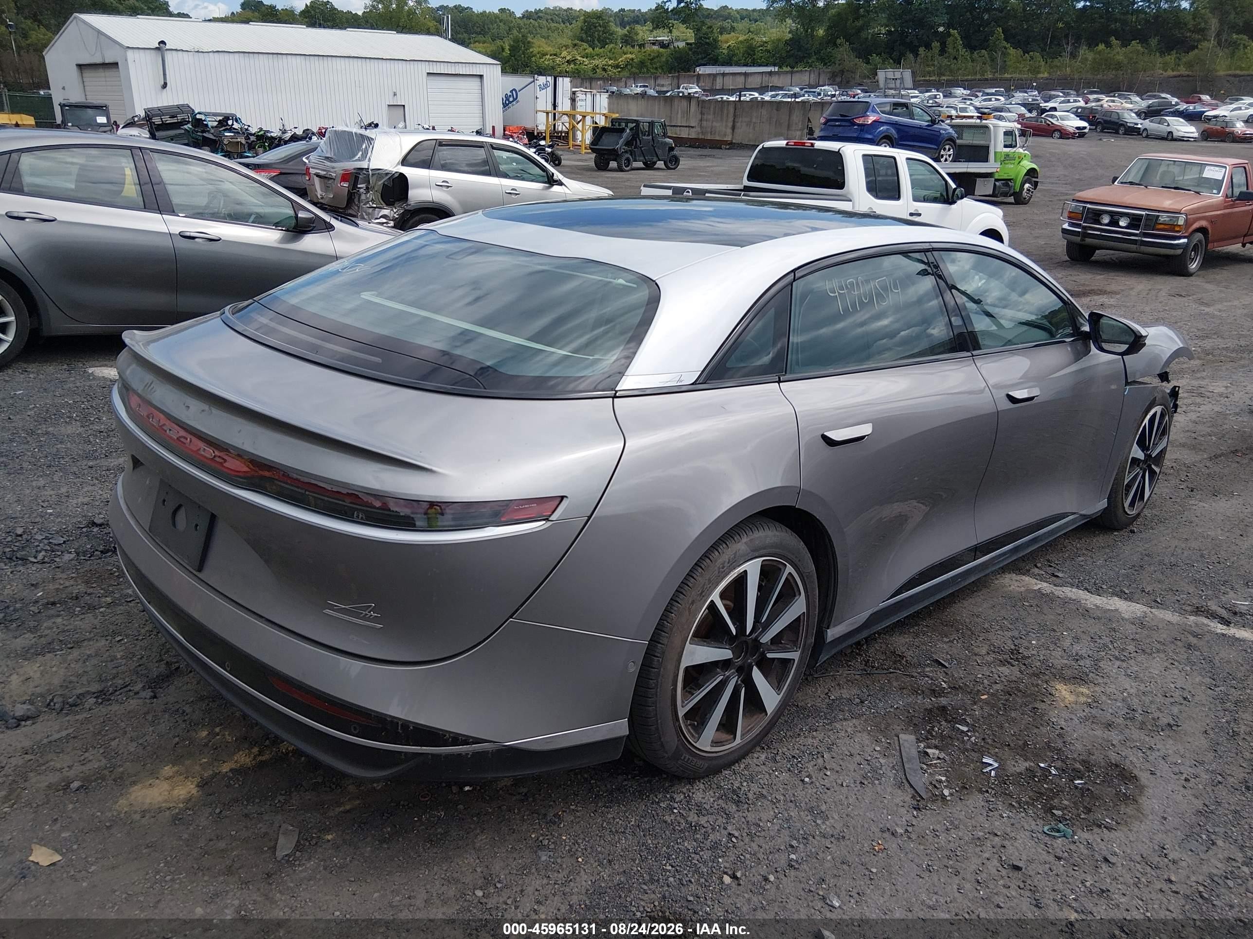 2023 Lucid Air VIN 50EA1TEA9PA002317 IAAI salvage auction — Front End, Salvage (Pennsylvania), sold $10,300 on 2026-09-08 (photo 4)