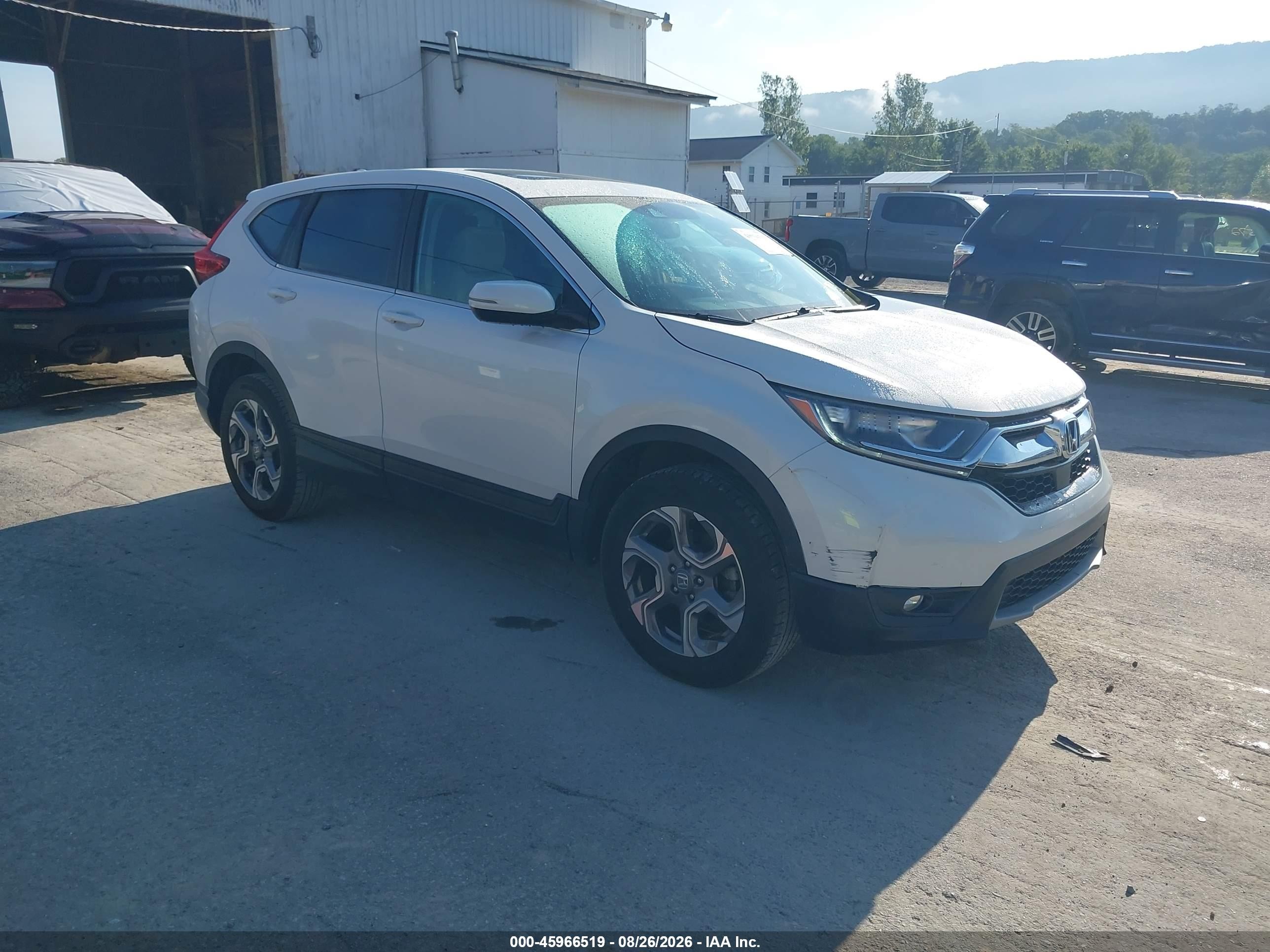 2019 Honda Cr-v VIN 2HKRW2H80KH660007 IAAI salvage auction — Rear End, Salvage (Pennsylvania), sold $6,200 on 2026-09-09 (photo 1)