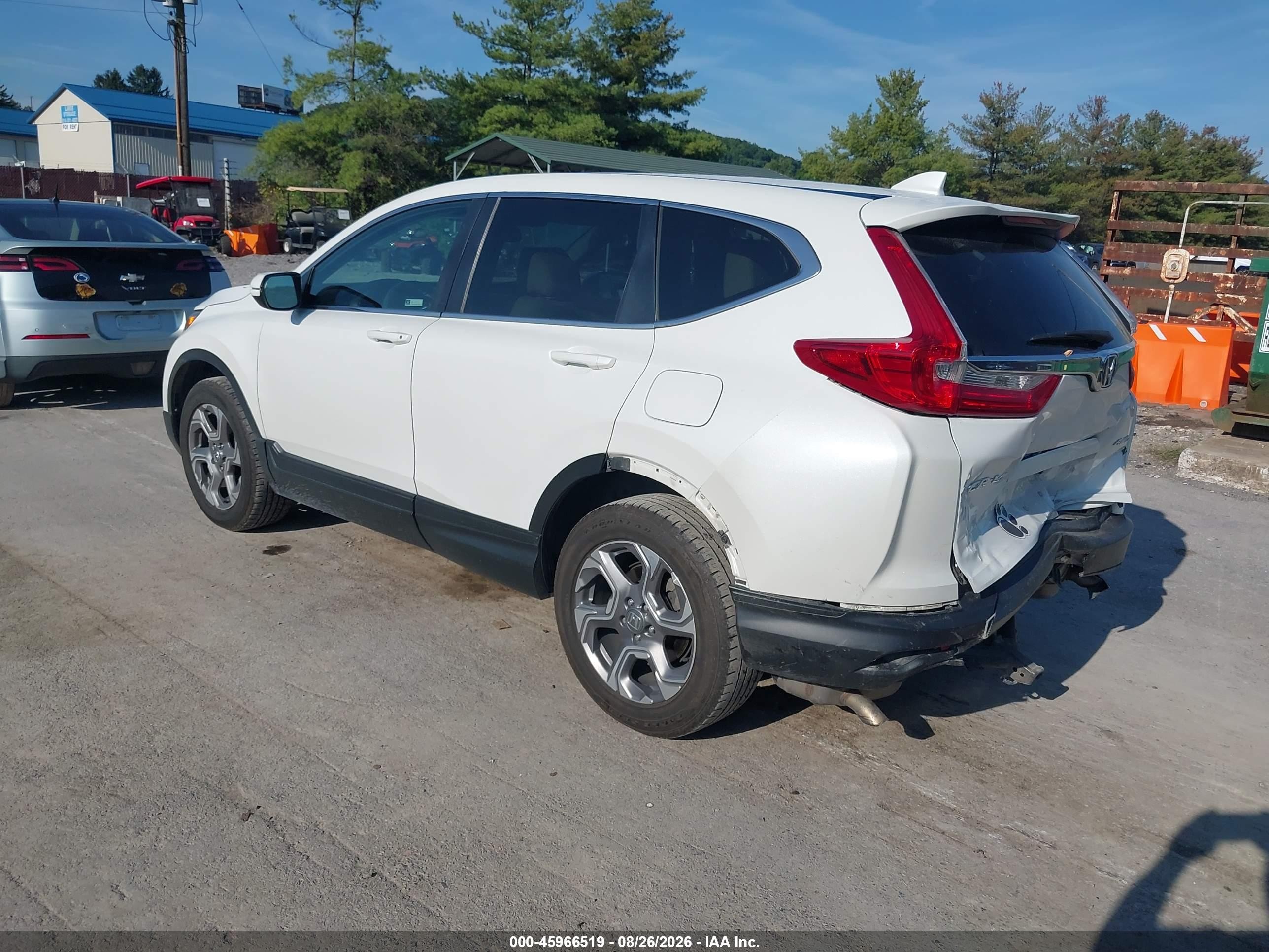 2019 Honda Cr-v VIN 2HKRW2H80KH660007 IAAI salvage auction — Rear End, Salvage (Pennsylvania), sold $6,200 on 2026-09-09 (photo 3)