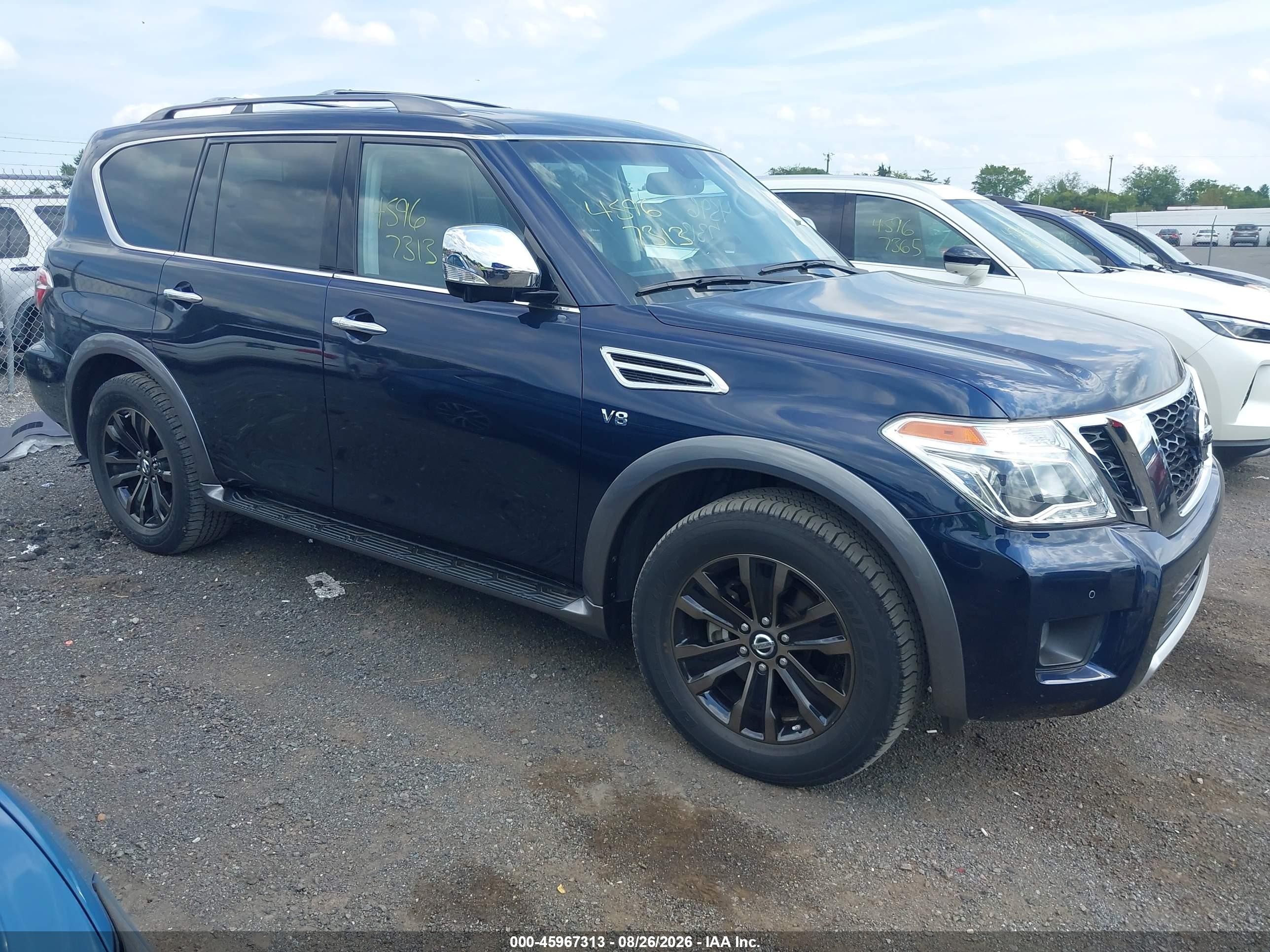 2017 Nissan Armada VIN JN8AY2NC0H9500280 — IAAI salvage auction photo