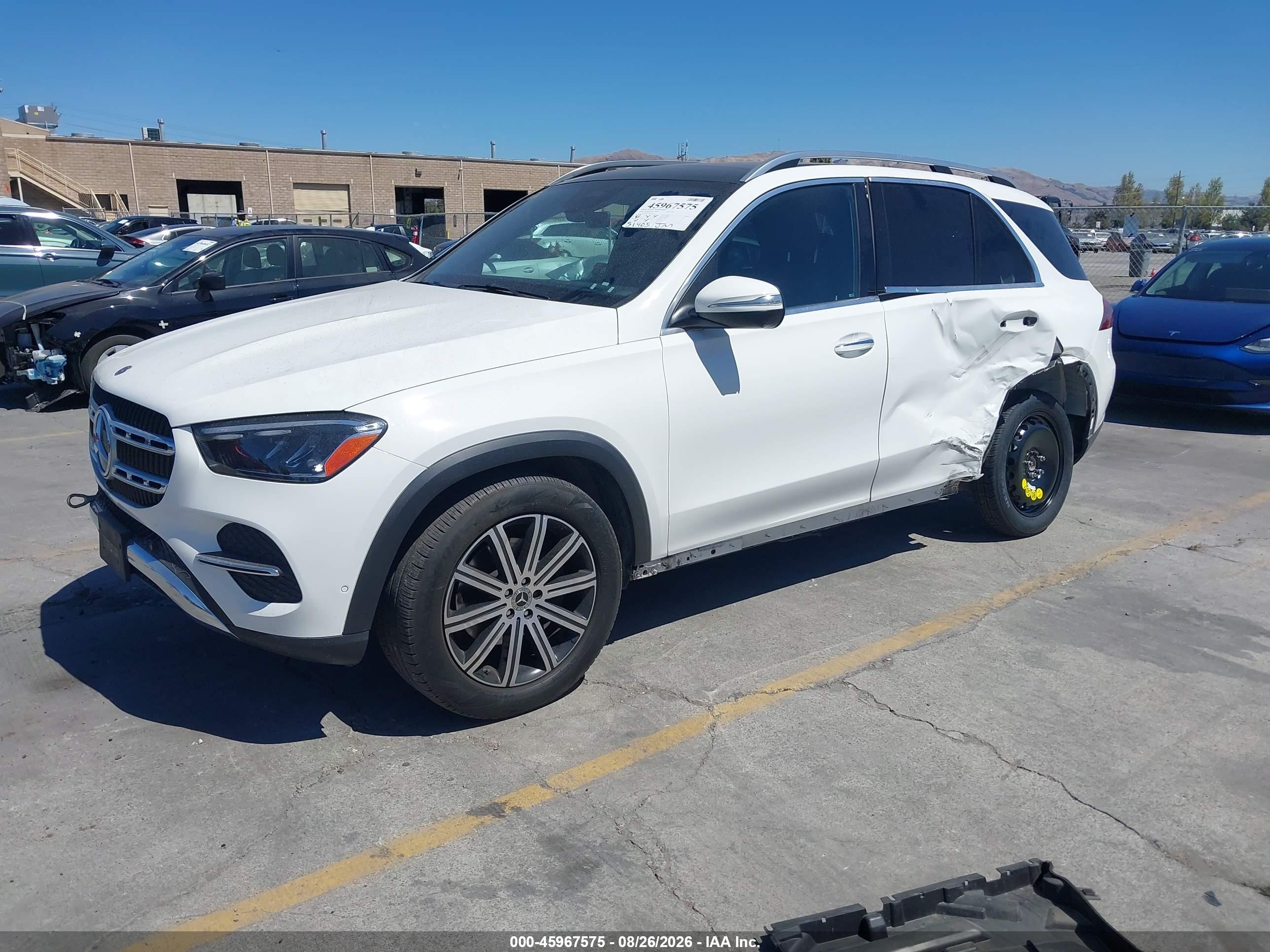 2024 Mercedes-Benz GLE-Class VIN 4JGFB4FBXRB042760 IAAI salvage auction — Rear End, Salvage (California), sold $24,400 on 2026-09-02 (photo 2)