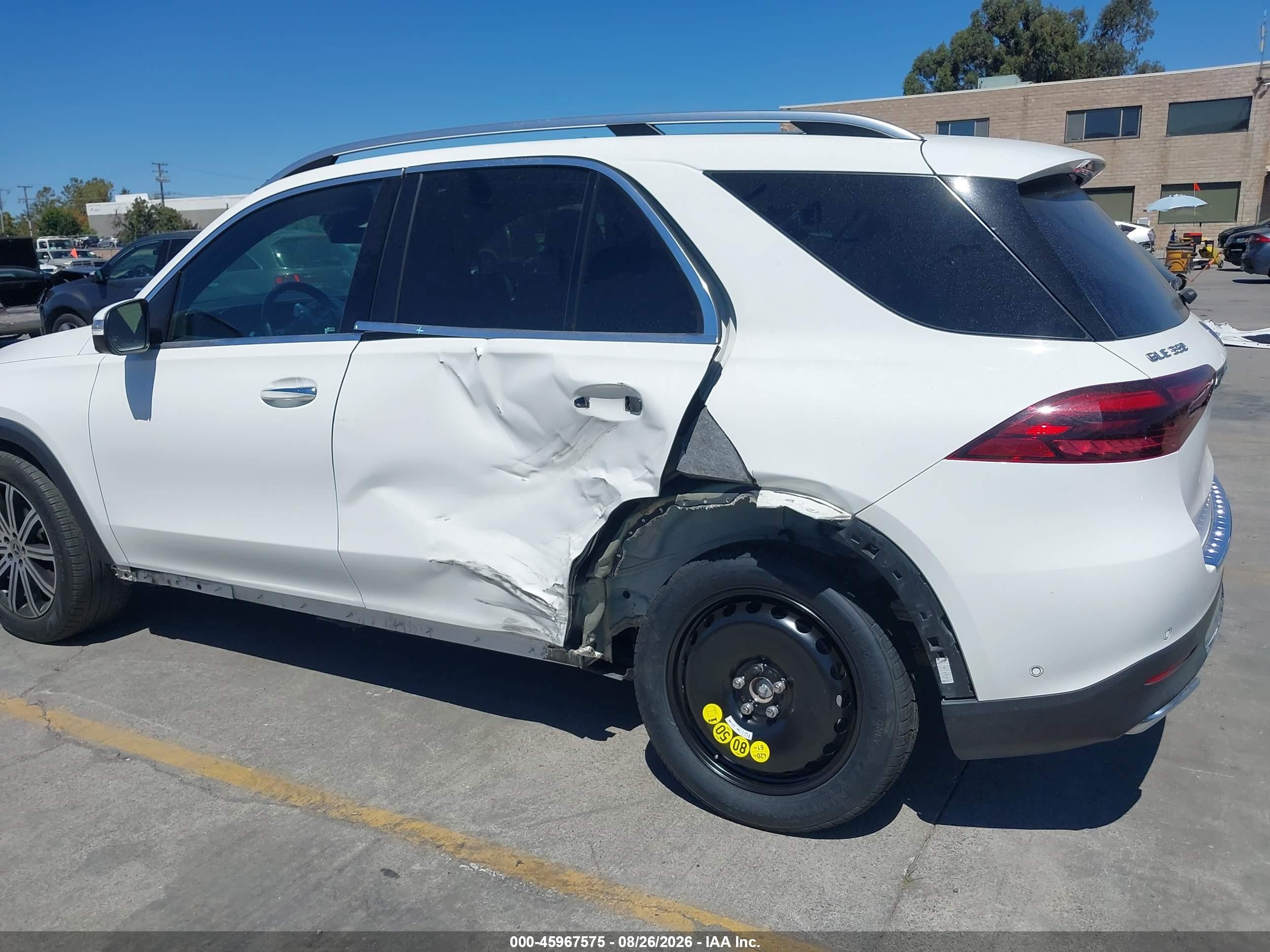 2024 Mercedes-Benz GLE-Class VIN 4JGFB4FBXRB042760 IAAI salvage auction — Rear End, Salvage (California), sold $24,400 on 2026-09-02 (photo 6)