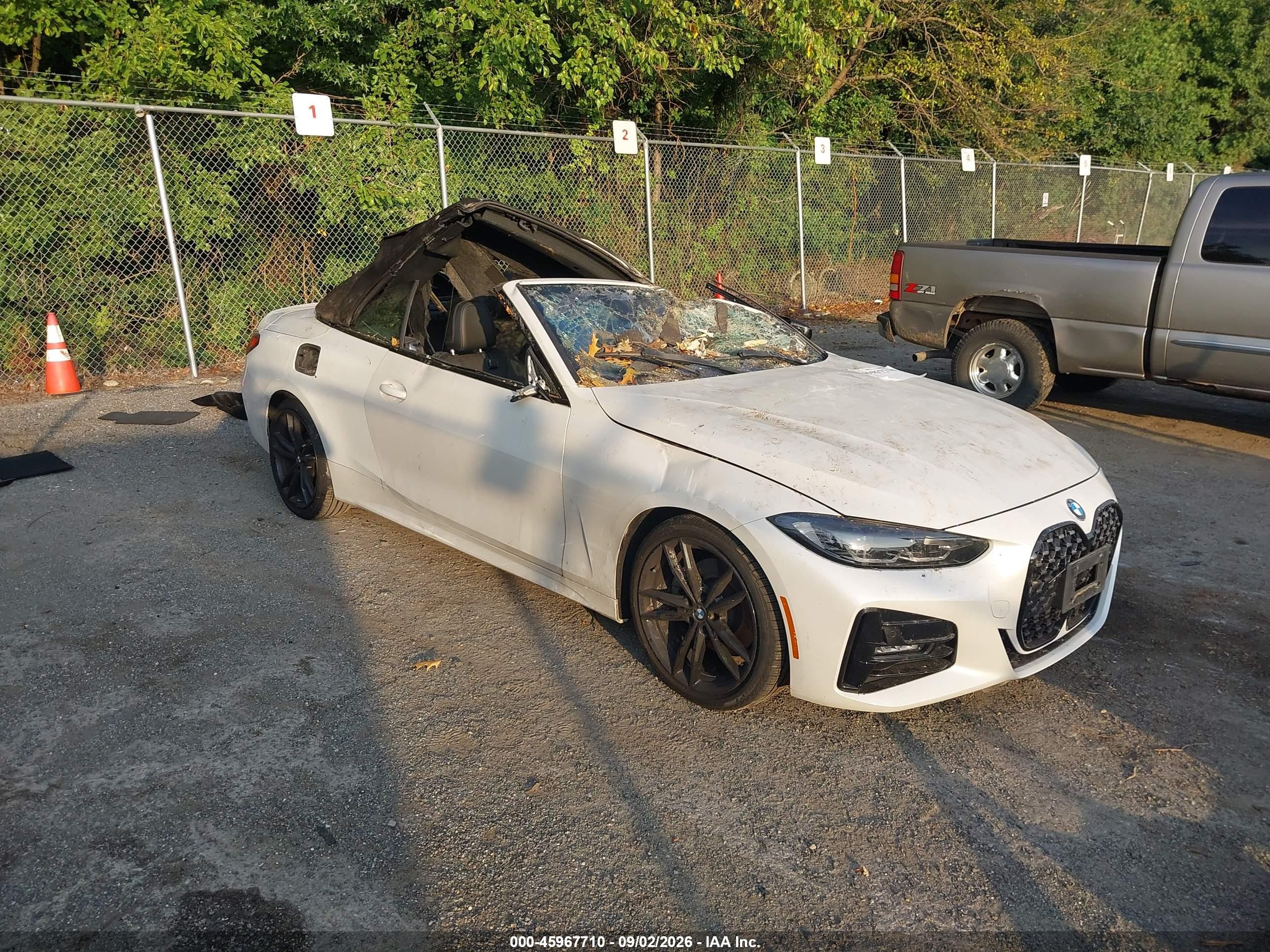 2022 BMW 4 Series VIN WBA43AT02NCJ16961 — IAAI salvage auction photo