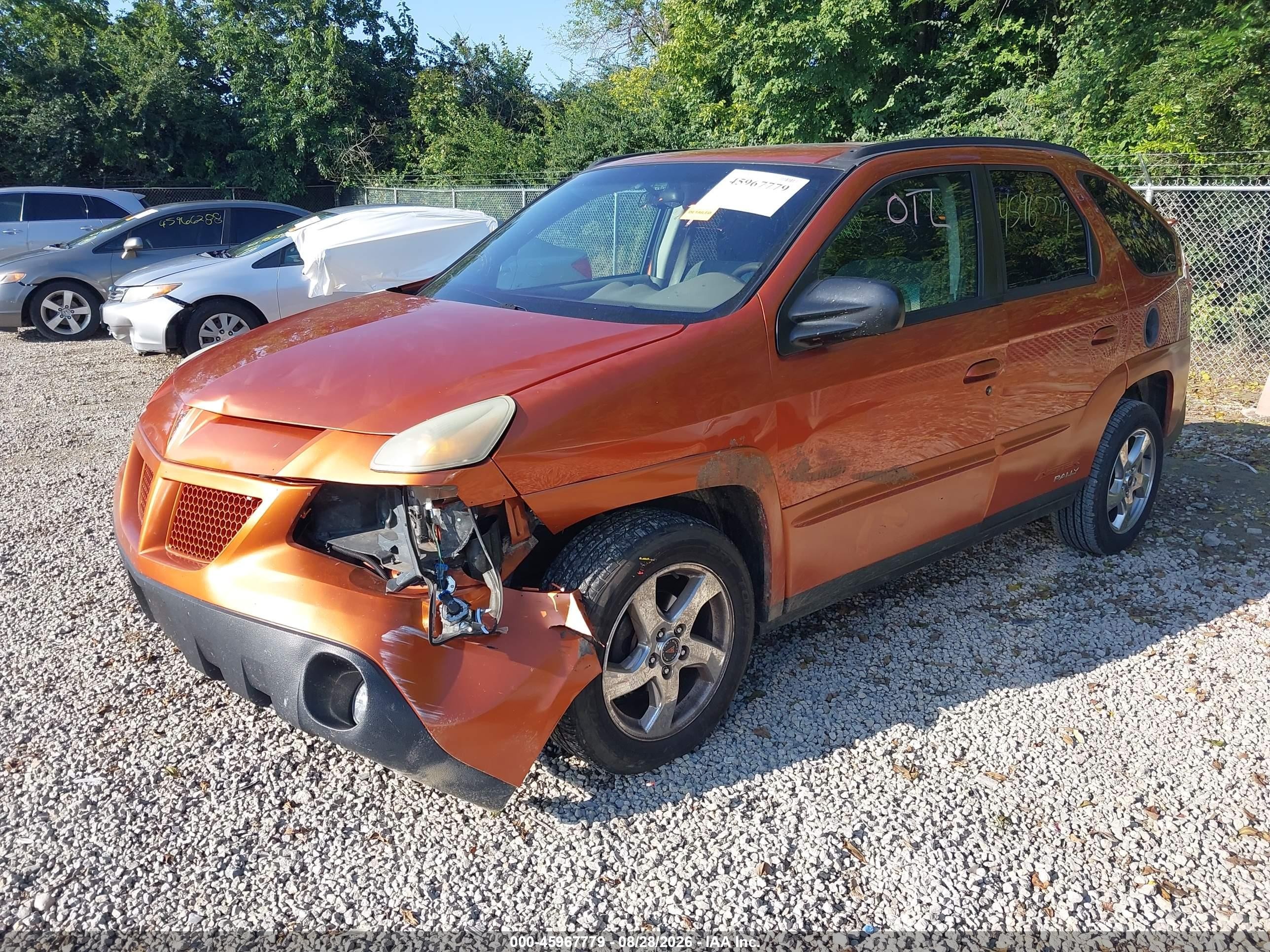2004 Pontiac Aztek VIN 3G7DA03E04S524137 IAAI salvage auction — Front End, Salvage (Ohio), sold $325 on 2026-09-10 (photo 2)