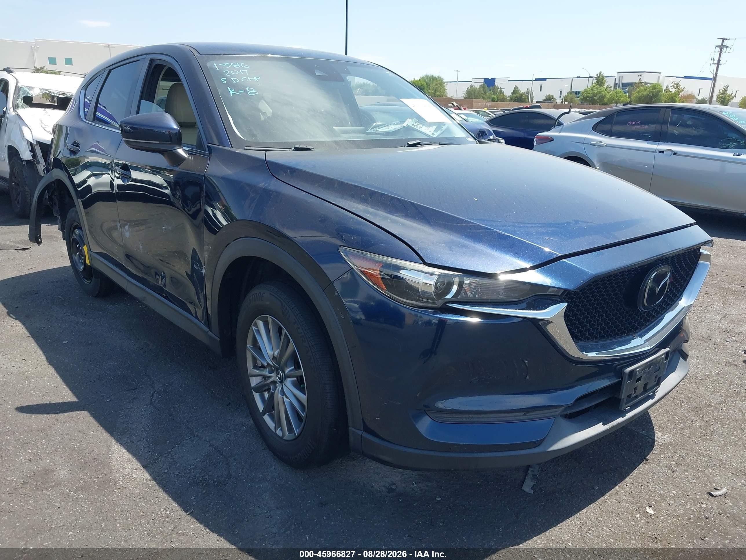 2017 Mazda CX-5 VIN JM3KFACL3H0151386 IAAI salvage auction — Rear End, Wait Title, sold $4,300 on 2026-09-21 (photo 1)