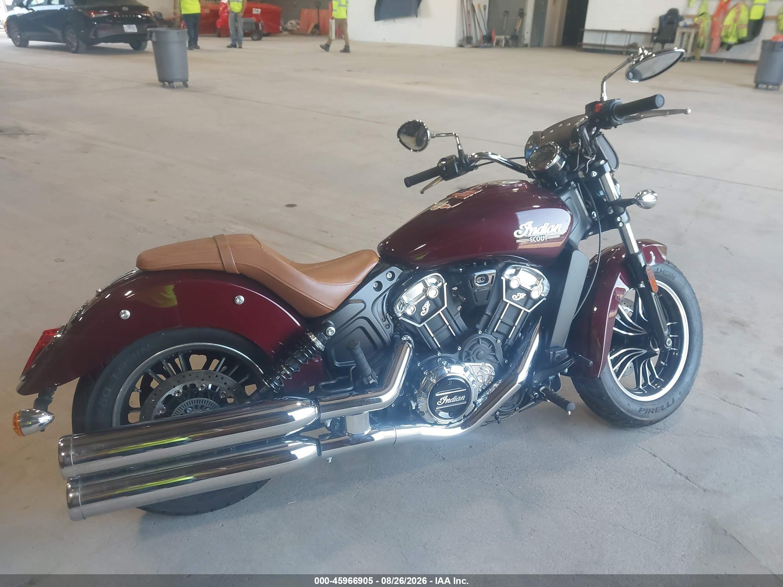 2022 Indian Motorcycle Co. SCOUT VIN 56KMSA001N3184544 IAAI salvage auction — Front End, Mv-907A (New York), sold $3,500 on 2026-09-21 (photo 4)