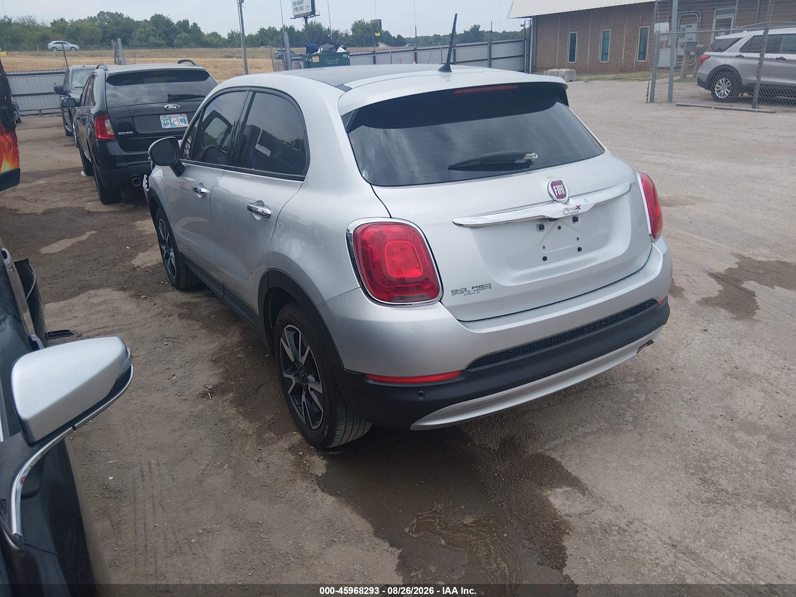 2017 Fiat 500x VIN ZFBCFXAB1HP604036 IAAI salvage auction — Front End, Clear (Oklahoma), sold $1,900 on 2026-09-26 (photo 3)