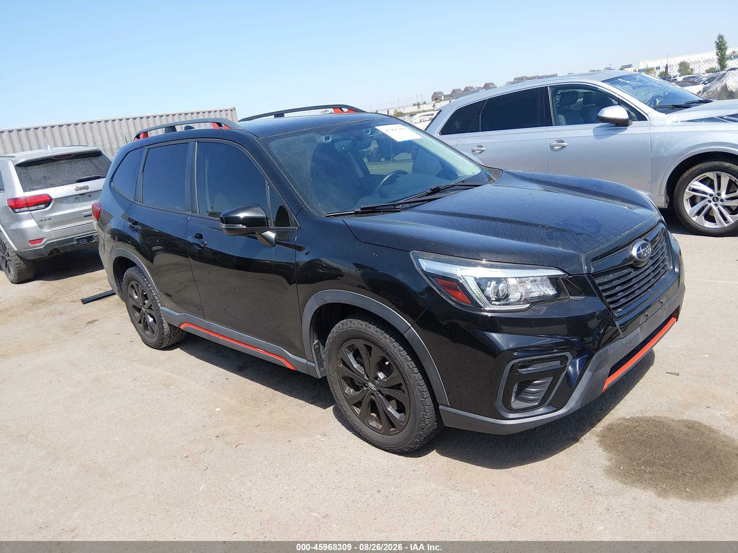 2019 Subaru Forester VIN JF2SKAPC2KH425525 IAAI salvage auction — Rear End, Salvage (California), sold $4,350 on 2026-09-14 (photo 1)
