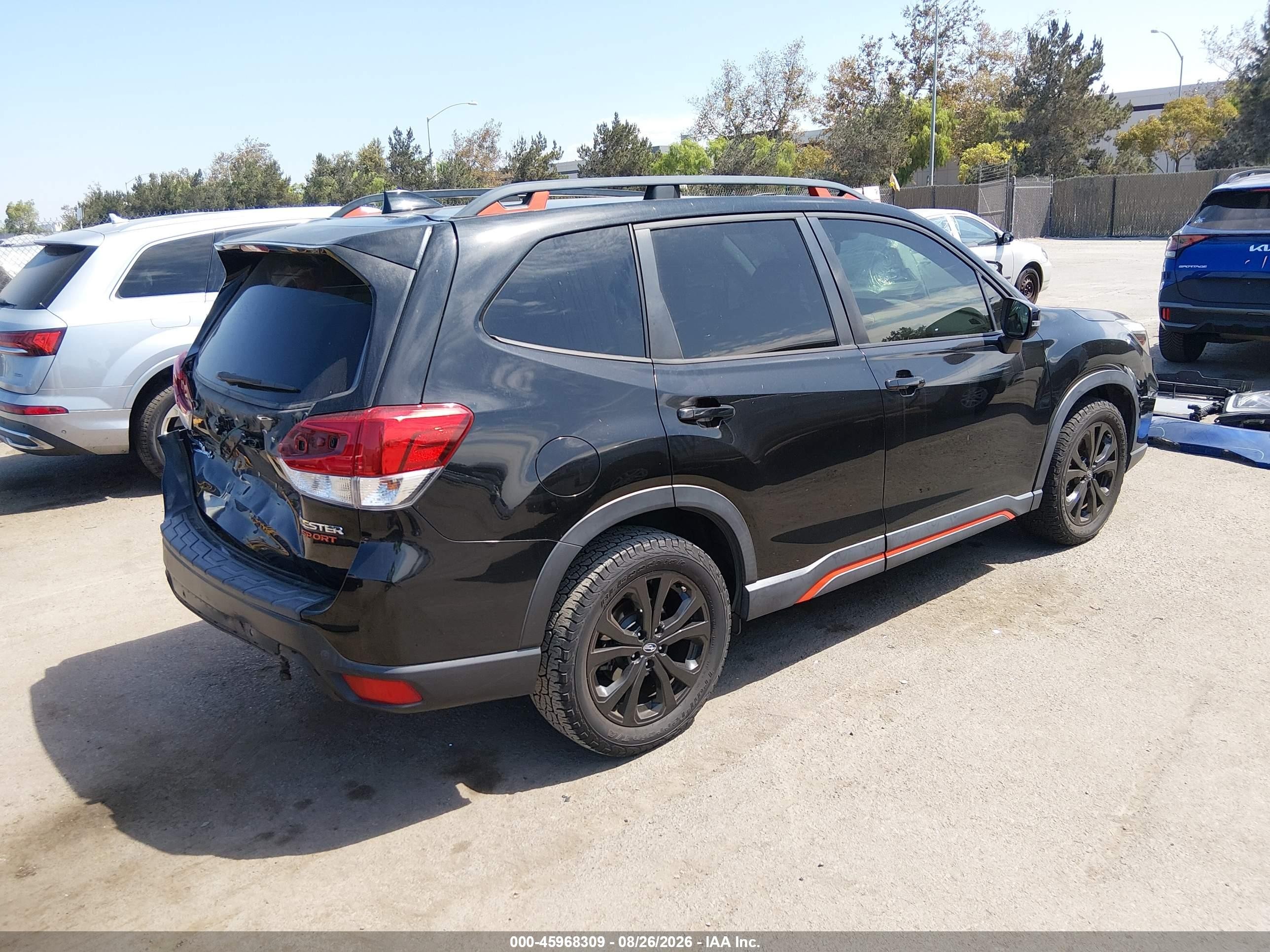 2019 Subaru Forester VIN JF2SKAPC2KH425525 IAAI salvage auction — Rear End, Salvage (California), sold $4,350 on 2026-09-14 (photo 4)