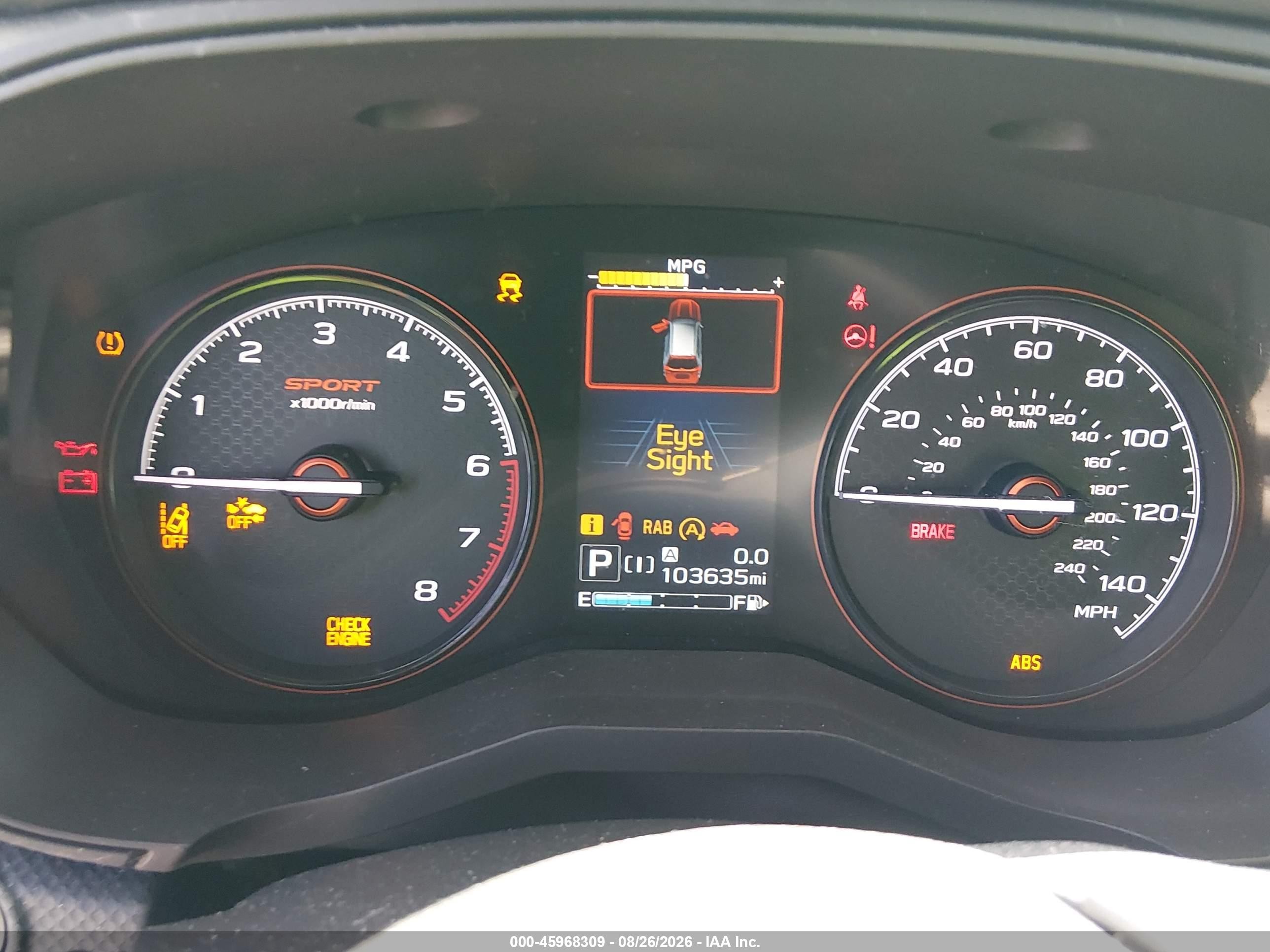 2019 Subaru Forester VIN JF2SKAPC2KH425525 IAAI salvage auction — Rear End, Salvage (California), sold $4,350 on 2026-09-14 (photo 7)