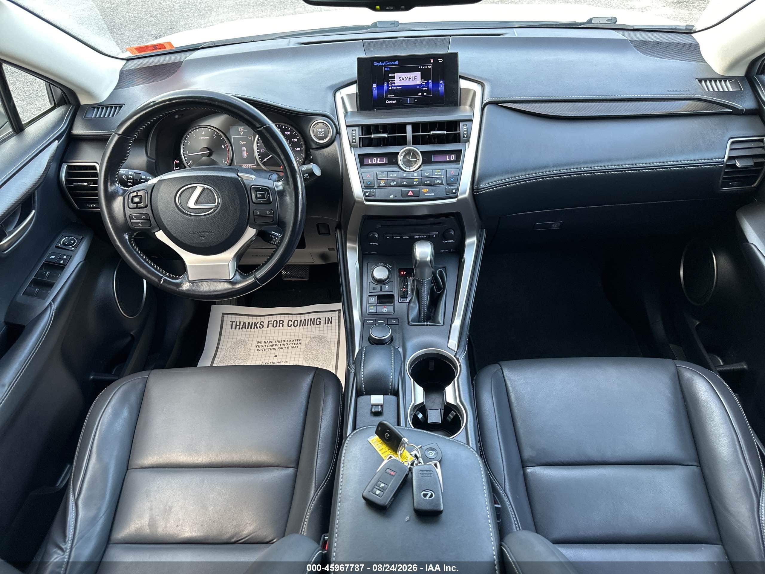 2015 Lexus NX VIN JTJYARBZ5F2021629 IAAI salvage auction — Normal Wear, Original (New Hampshire), sold $9,200 on 2026-09-09 (photo 6)