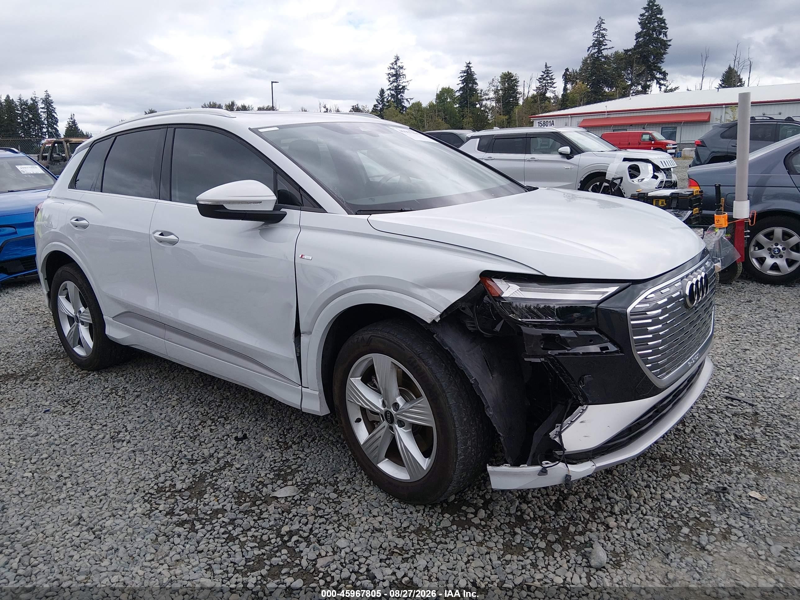 2023 Audi Q4 e-tron VIN WA1K2BFZ1PP076259 — IAAI salvage auction photo