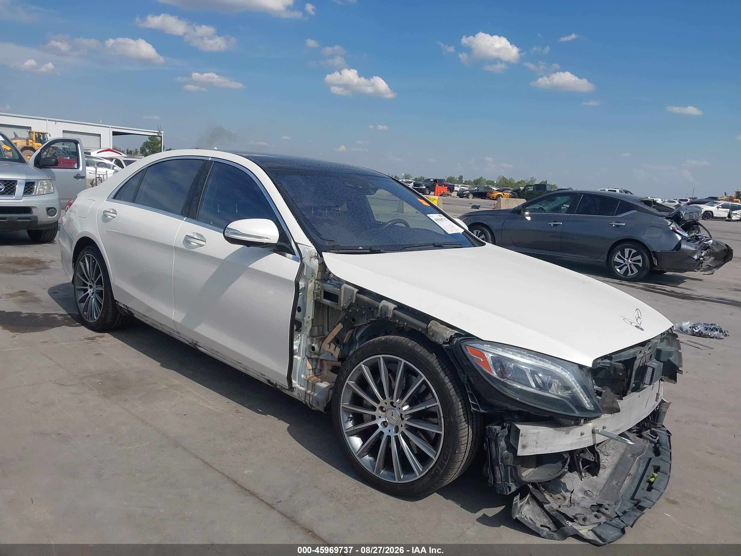 2015 Mercedes-Benz S-Class VIN WDDUG8CB9FA163179 — IAAI salvage auction photo
