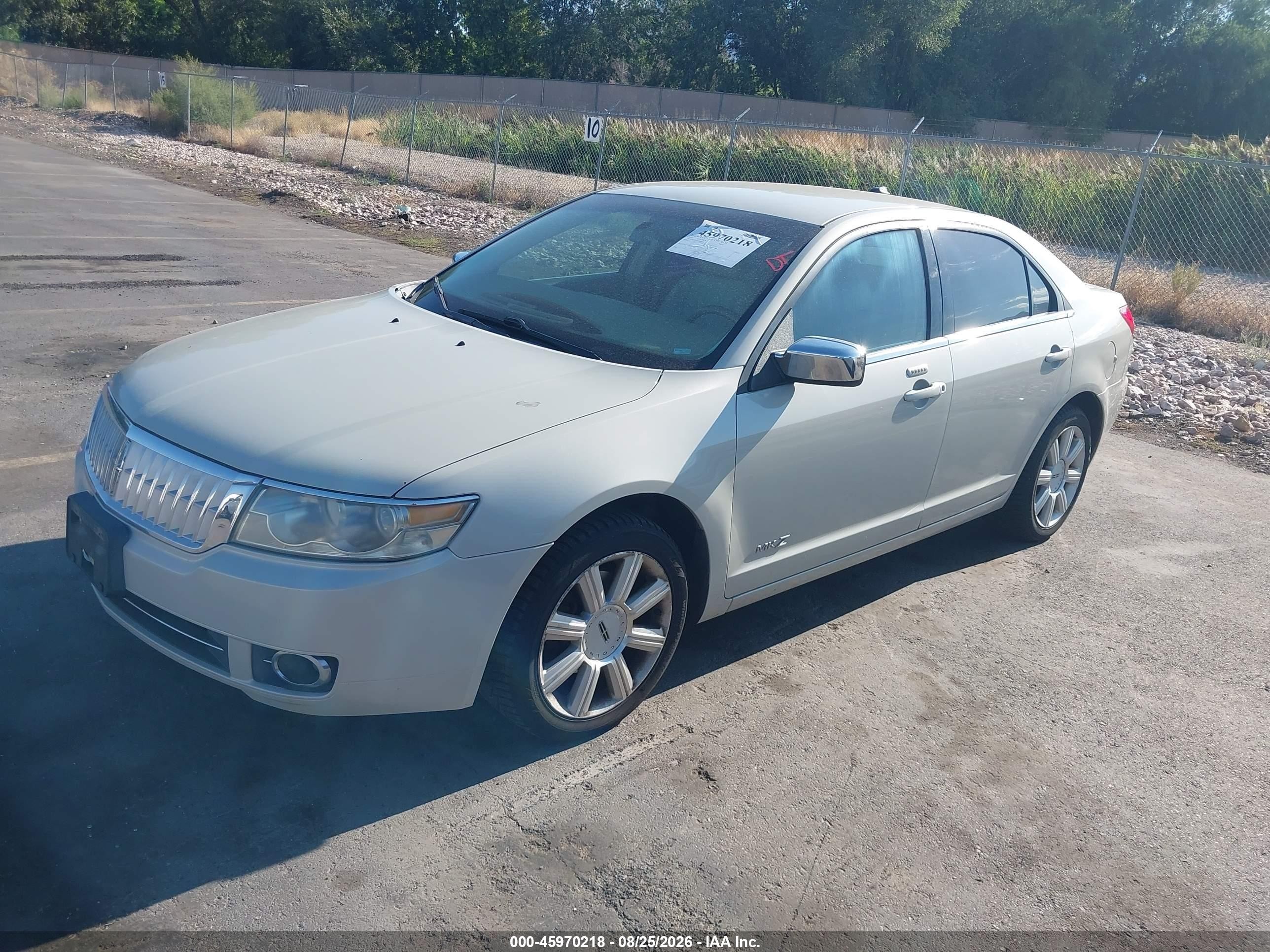 2007 Lincoln Mkz VIN 3LNHM26T87R664623 IAAI salvage auction — Normal Wear, Rebuilt/Restored (Utah), sold $425 on 2026-09-21 (photo 2)