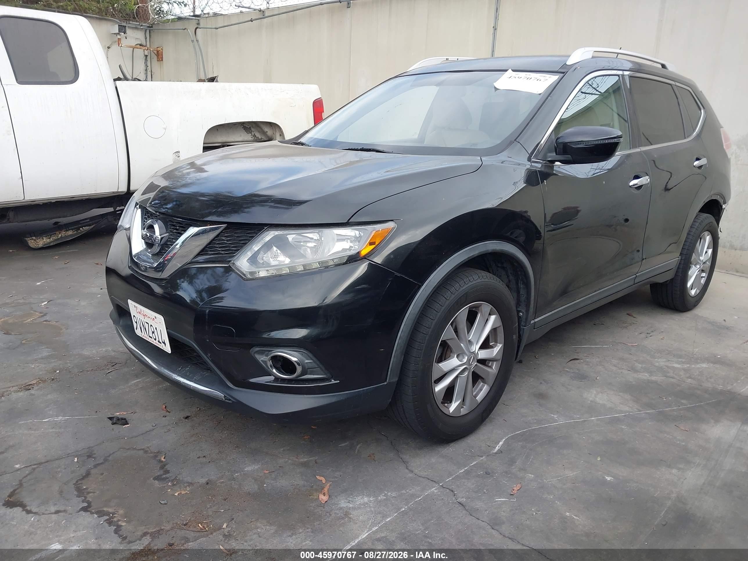 2016 Nissan Rogue VIN KNMAT2MT1GP718329 IAAI salvage auction — Rear End, Salvage Certificate (California), sold $1,400 on 2026-09-12 (photo 2)