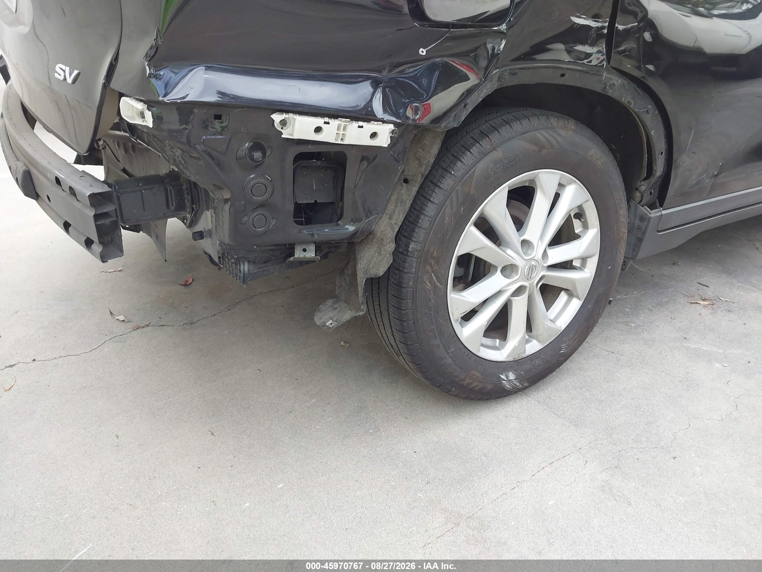 2016 Nissan Rogue VIN KNMAT2MT1GP718329 IAAI salvage auction — Rear End, Salvage Certificate (California), sold $1,400 on 2026-09-12 (photo 6)