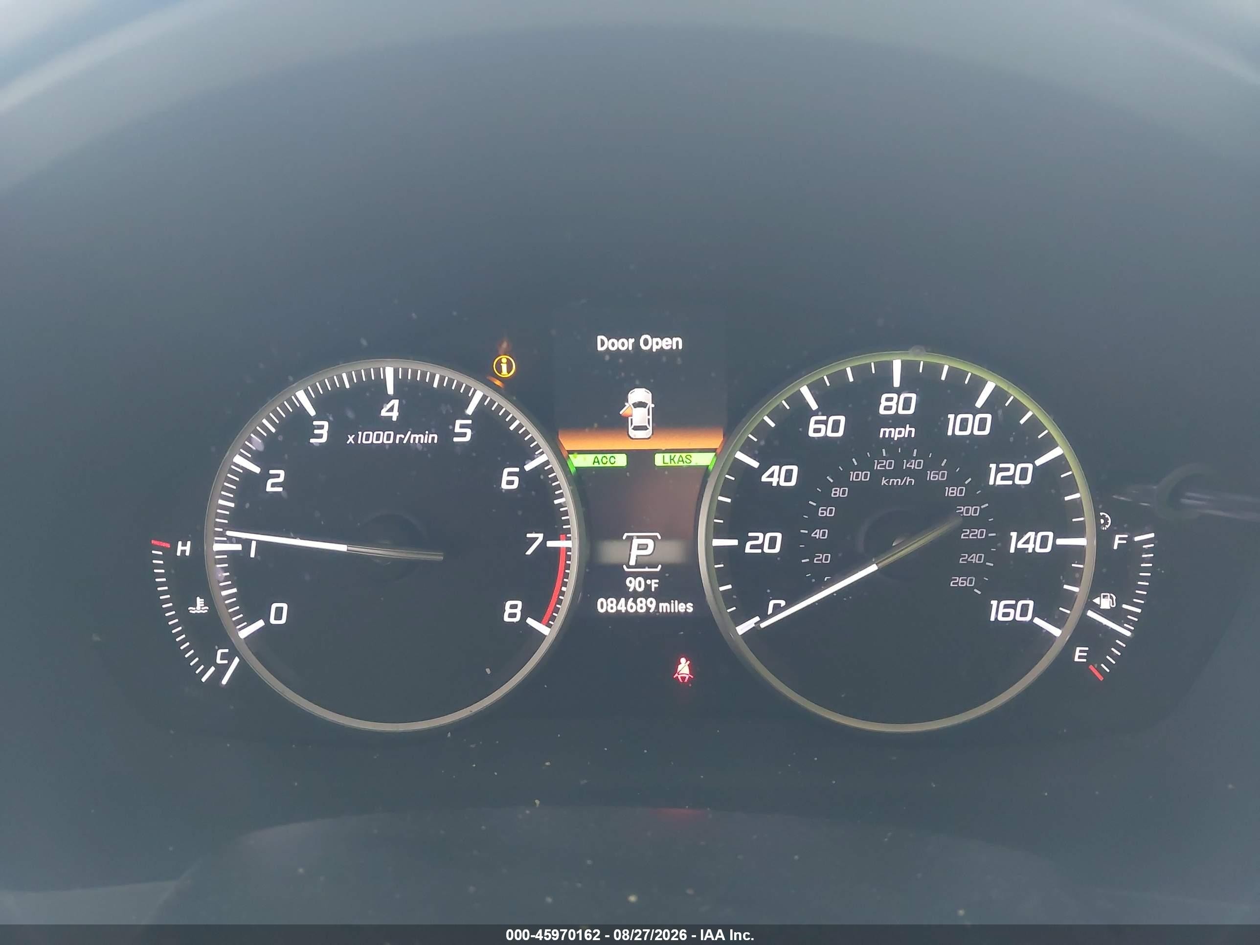 2018 Acura ILX VIN 19UDE2F74JA000230 IAAI salvage auction — Unknown, Salvage (California), sold $4,050 on 2026-09-27 (photo 7)