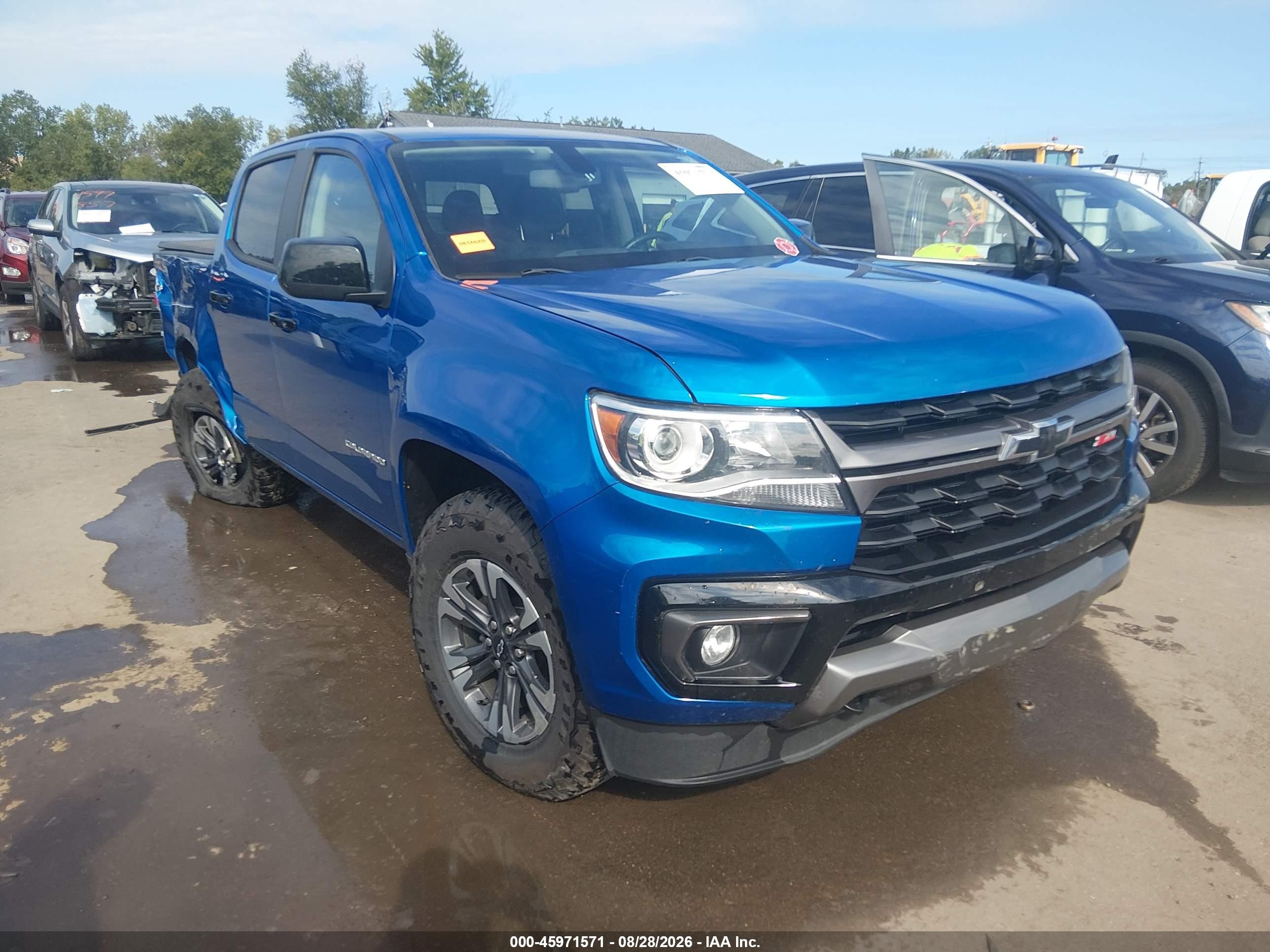 2022 Chevrolet Colorado VIN 1GCGTDEN1N1184366 — IAAI salvage auction photo