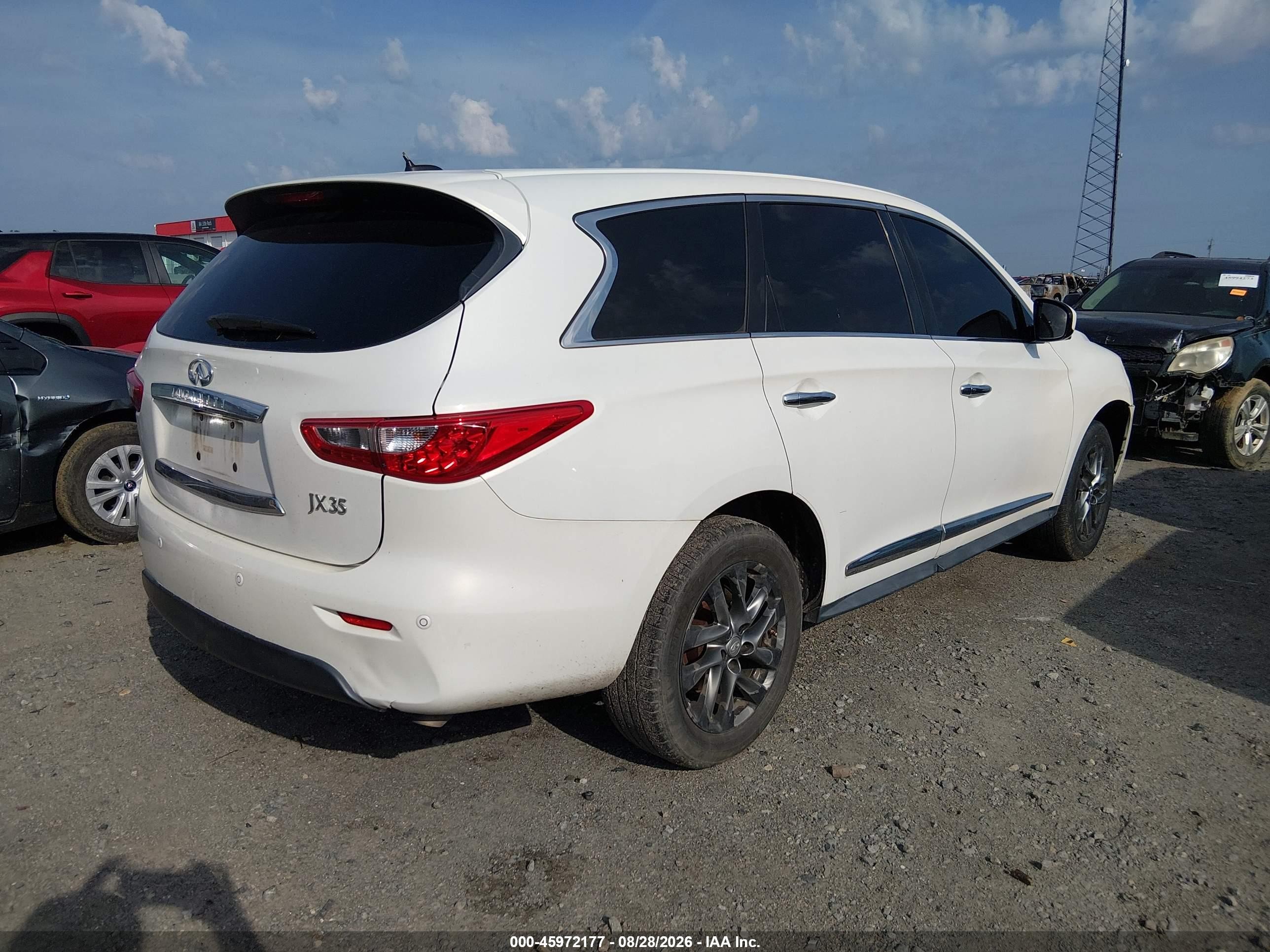 2013 Infiniti Jx VIN 5N1AL0MM5DC312940 IAAI salvage auction — Normal Wear, Clear (Arkansas), sold $1,000 on 2026-09-18 (photo 4)