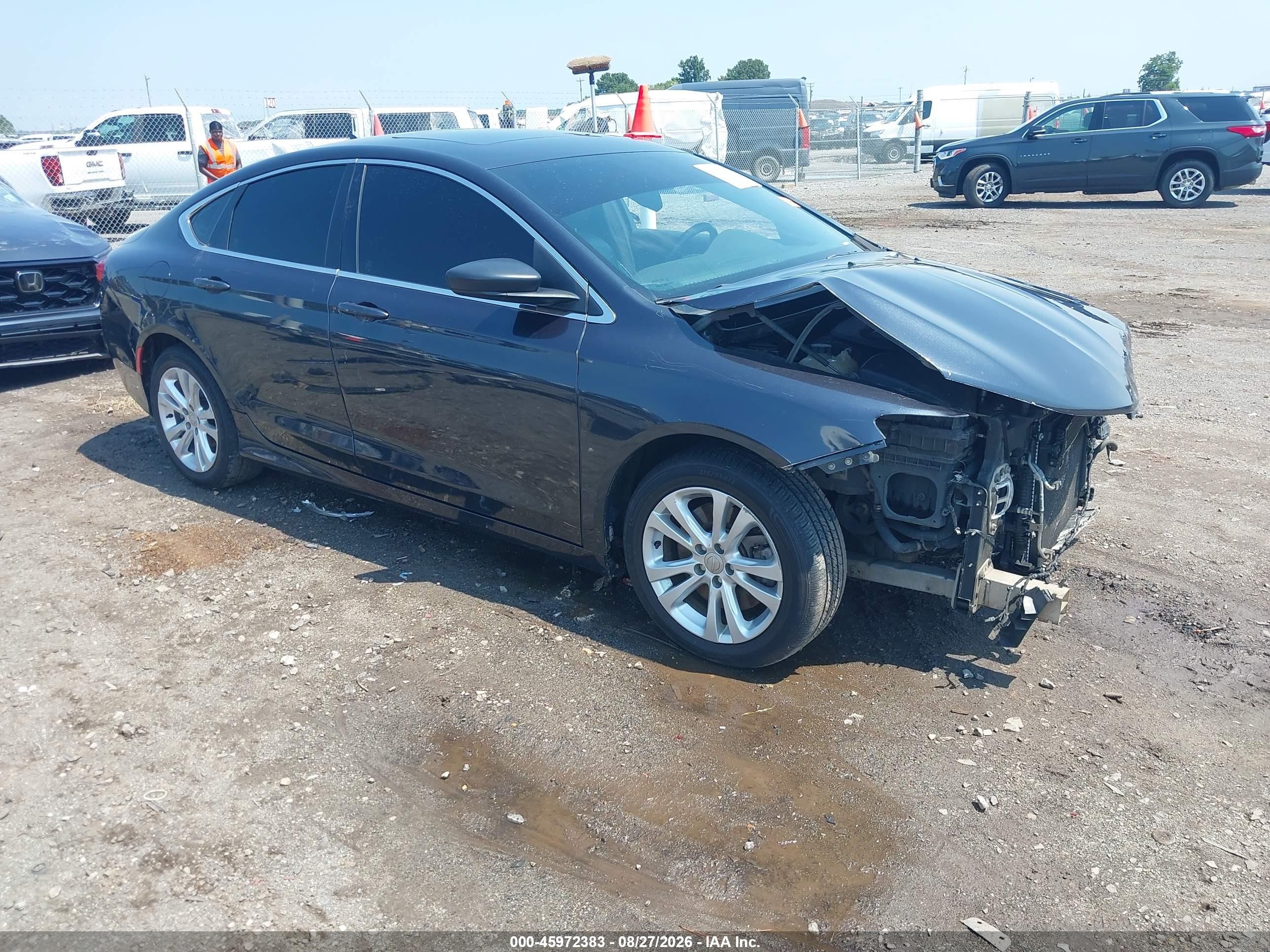 2017 Chrysler 200 VIN 1C3CCCAG0HN510630 IAAI salvage auction — Front End, Salvage (Arkansas), sold $825 on 2026-09-18 (photo 1)