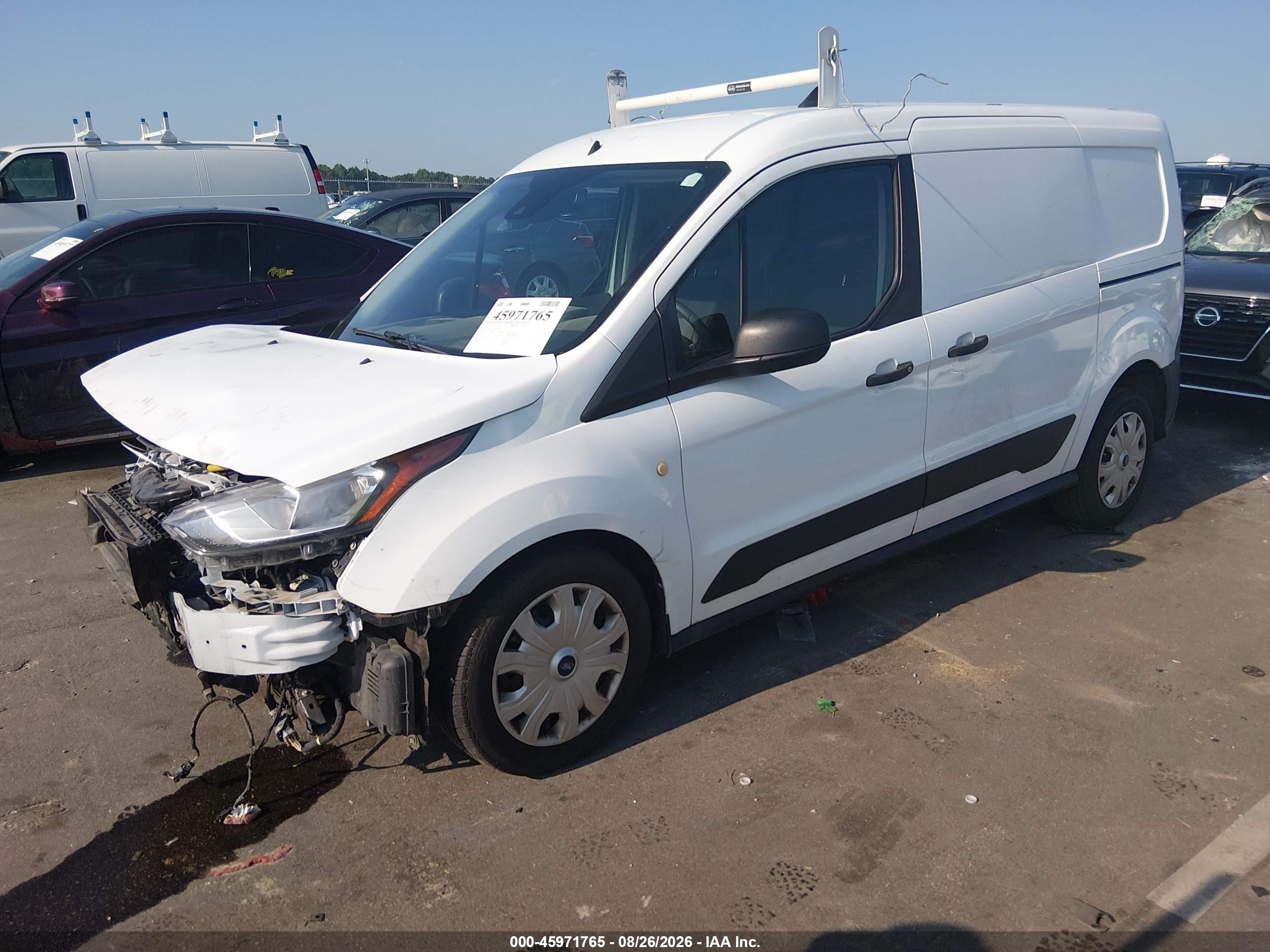 2021 Ford Transit Connect VIN NM0LS7E29M1493619 IAAI salvage auction — Front End, Salvage (North Carolina), sold $1,350 on 2026-09-25 (photo 2)