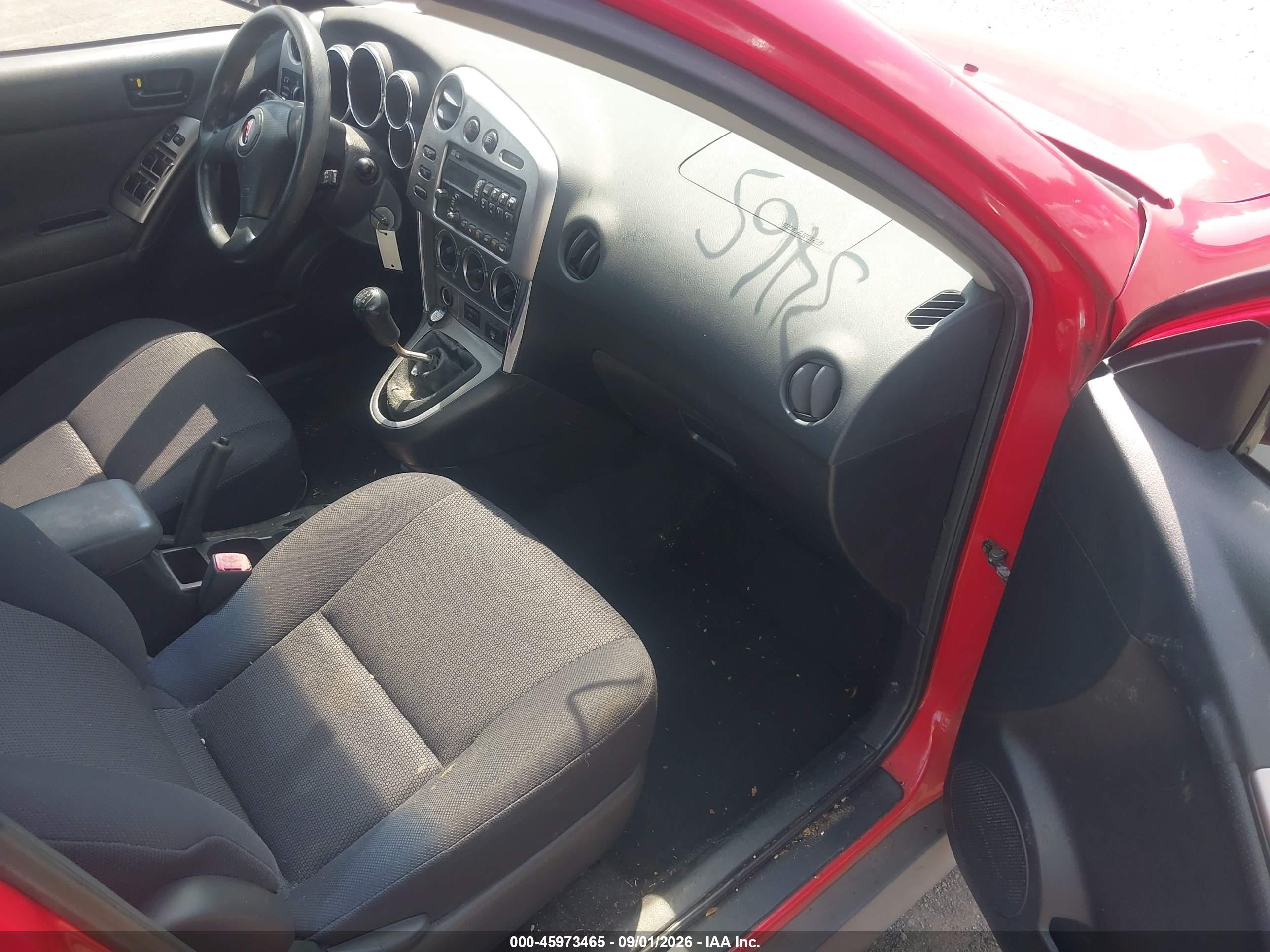2006 Pontiac Vibe VIN 5Y2SL65886Z462652 IAAI salvage auction — Front End, Clear (Virginia), sold $700 on 2026-09-24 (photo 5)