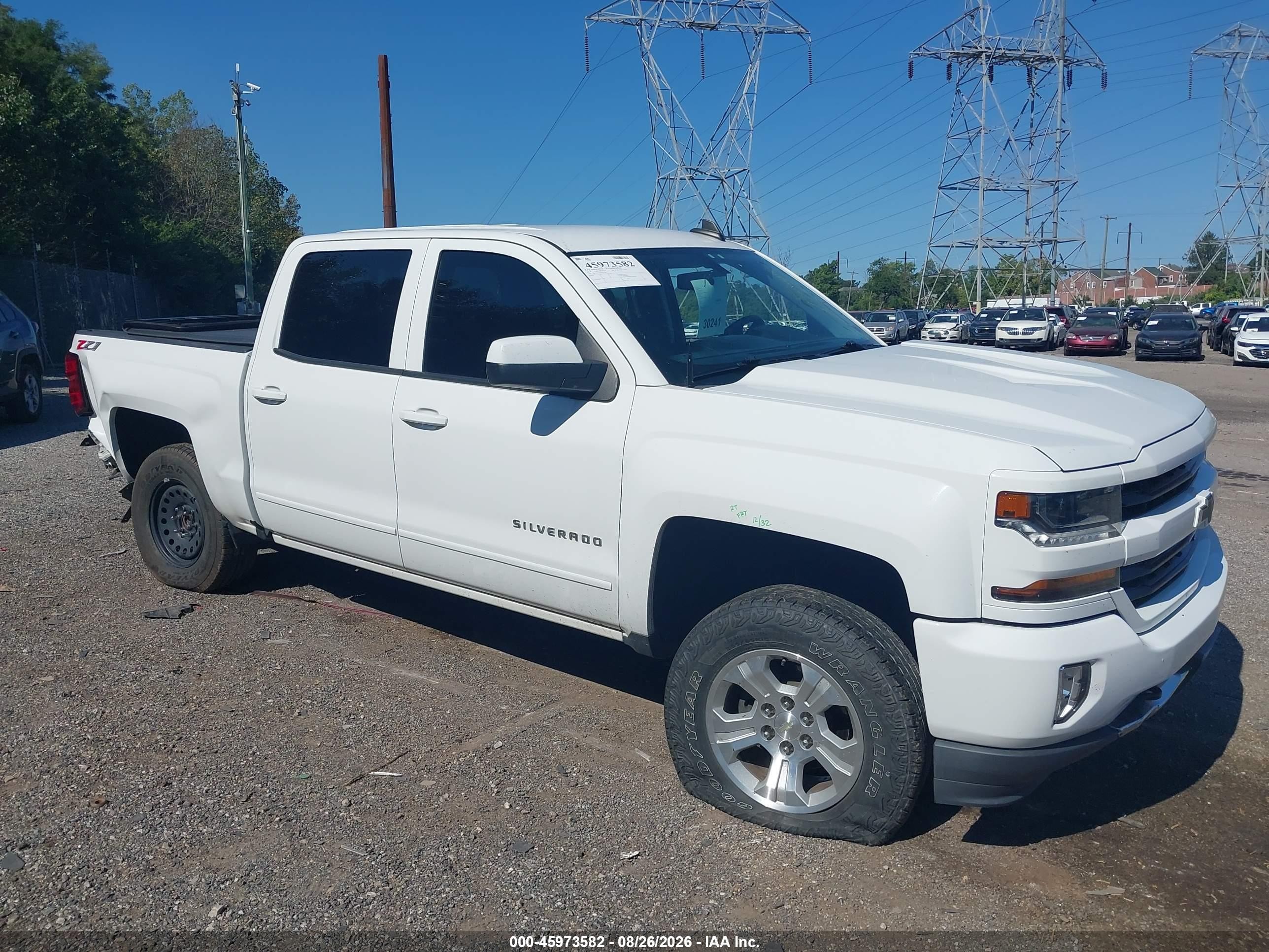 2018 Chevrolet Silverado 1500 VIN 3GCUKREC6JG472106 — IAAI salvage auction photo