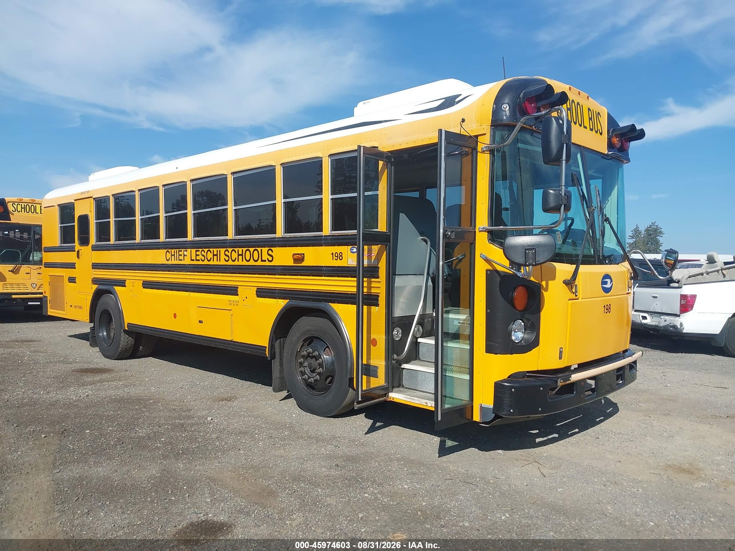 2016 Blue Bird School Bus / Transit Bus VIN 1BABGBPA6GF319984 IAAI salvage auction — Normal Wear, Sf97 (Washington), sold $10,400 on 2026-09-10 (photo 1)