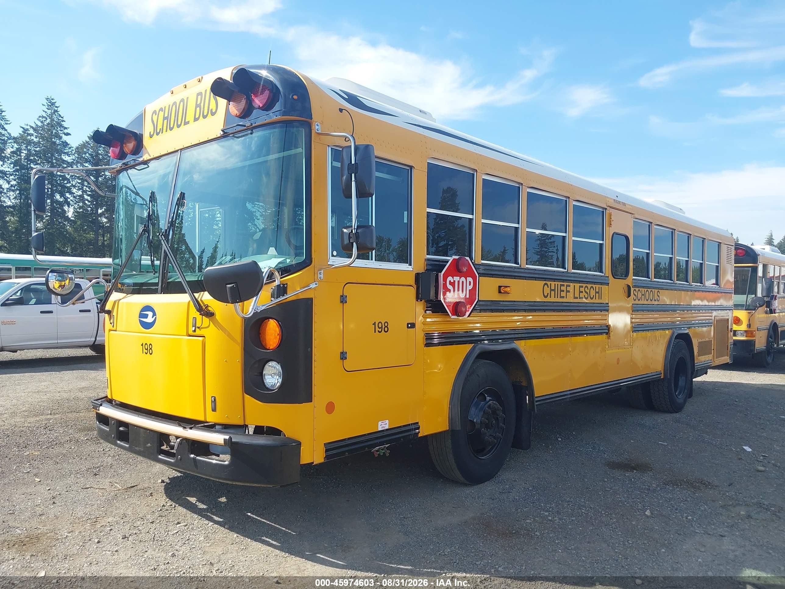 2016 Blue Bird School Bus / Transit Bus VIN 1BABGBPA6GF319984 IAAI salvage auction — Normal Wear, Sf97 (Washington), sold $10,400 on 2026-09-10 (photo 2)