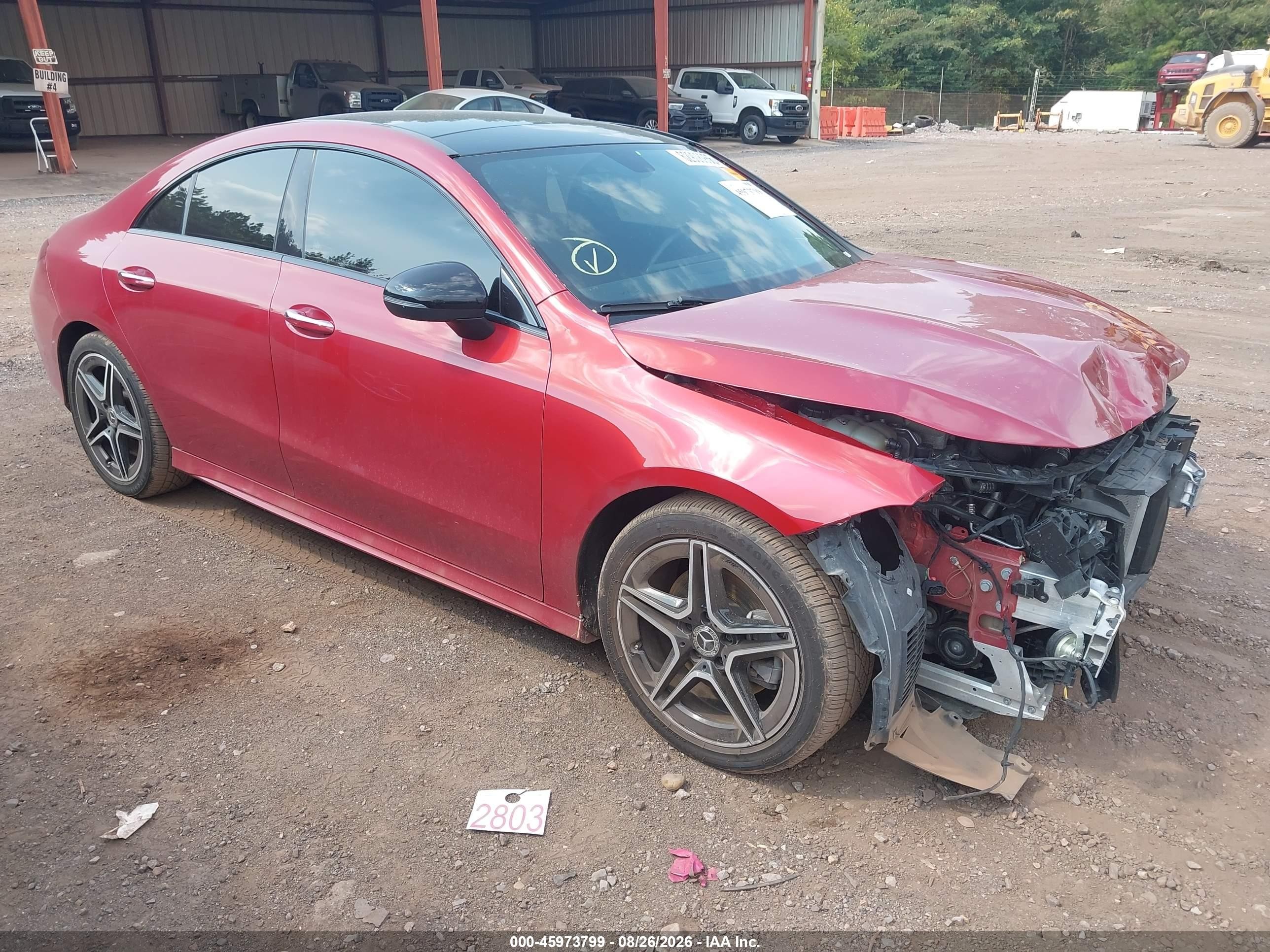 2023 Mercedes-Benz CLA-Class VIN W1K5J4HB1PN338719 — IAAI salvage auction photo