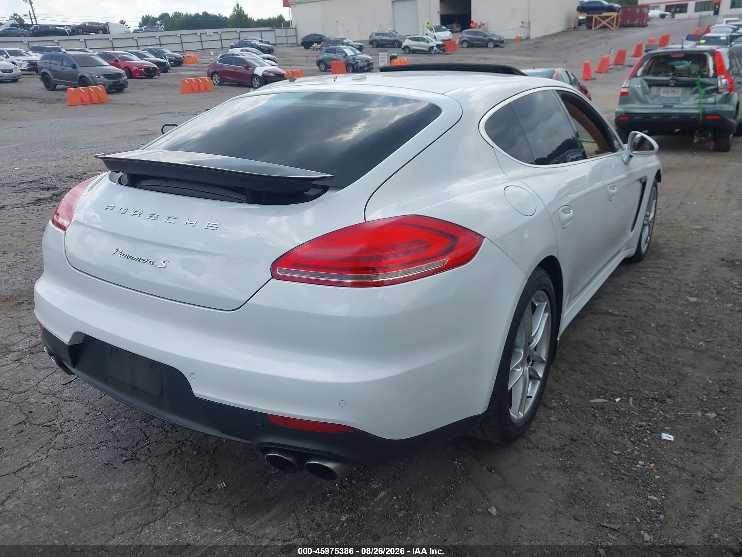 2014 Porsche Panamera VIN WP0AB2A70EL055284 IAAI salvage auction — Front End, Salvage (Georgia), sold $6,300 on 2026-09-24 (photo 4)