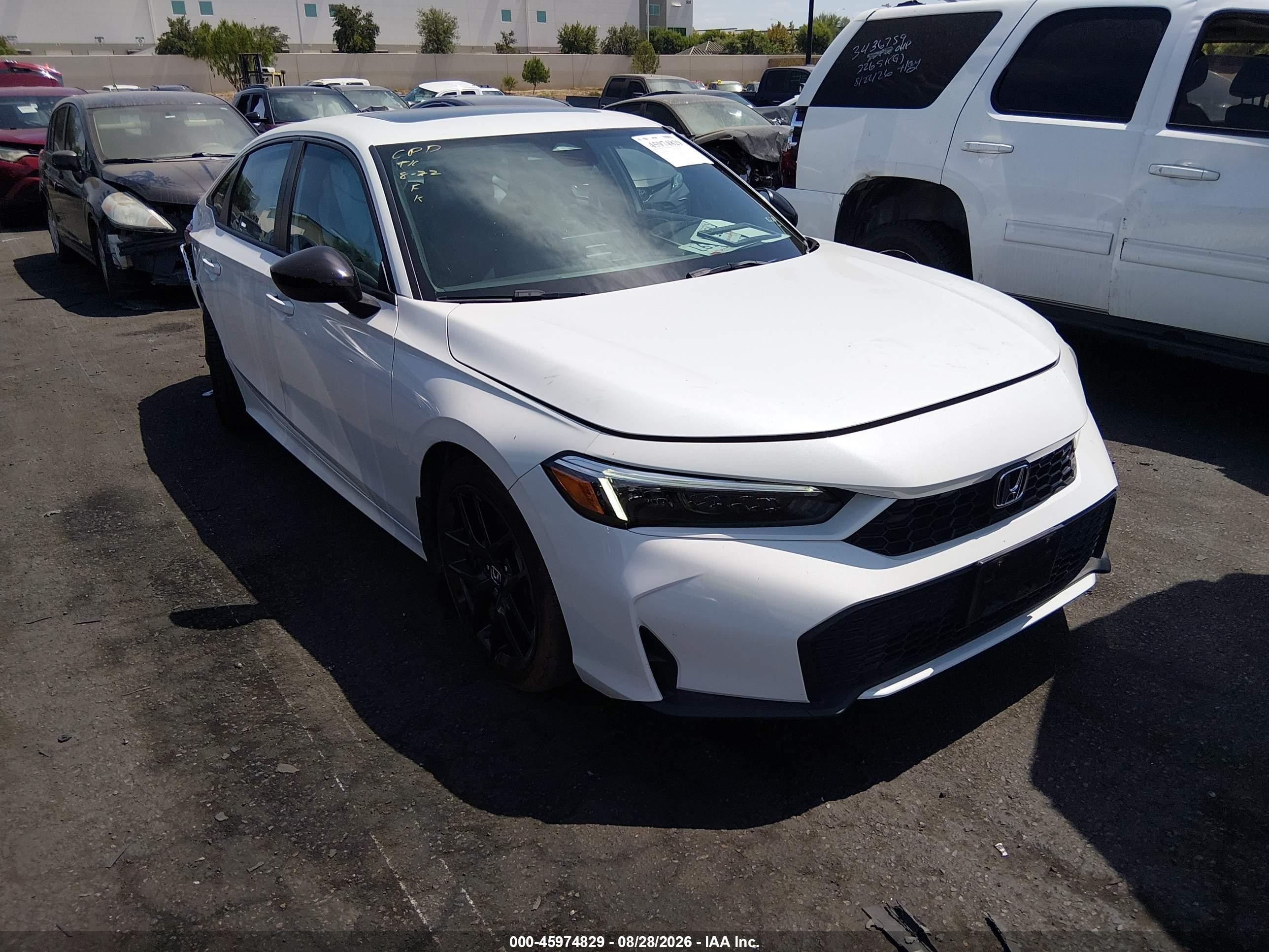 2025 Honda Civic Hybrid VIN 2HGFE4F84SH308854 — IAAI salvage auction photo