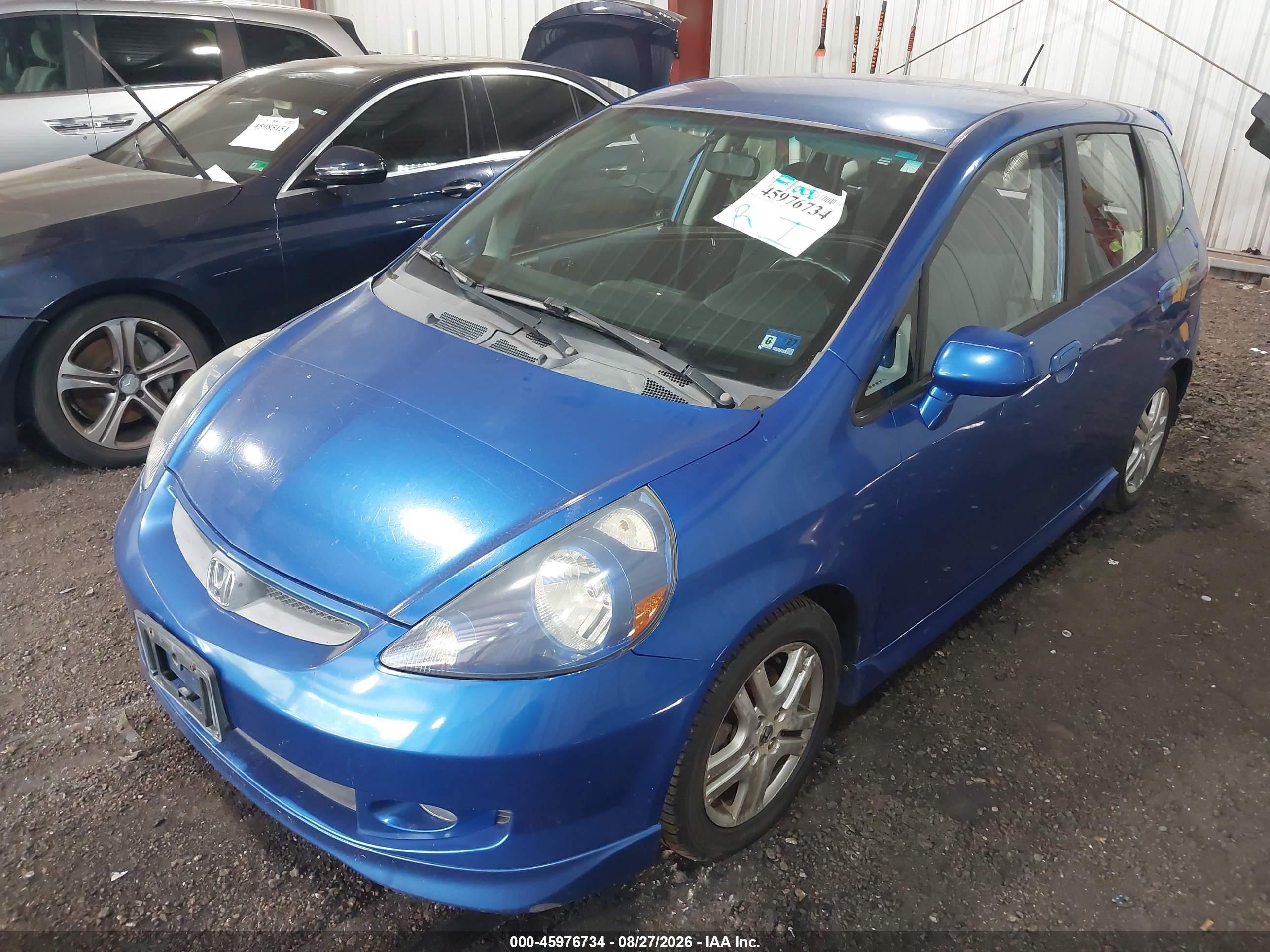 2007 Honda Fit VIN JHMGD38667S016844 IAAI salvage auction — Water/Flood, Clear (Virginia), sold $1,850 on 2026-10-01 (photo 2)