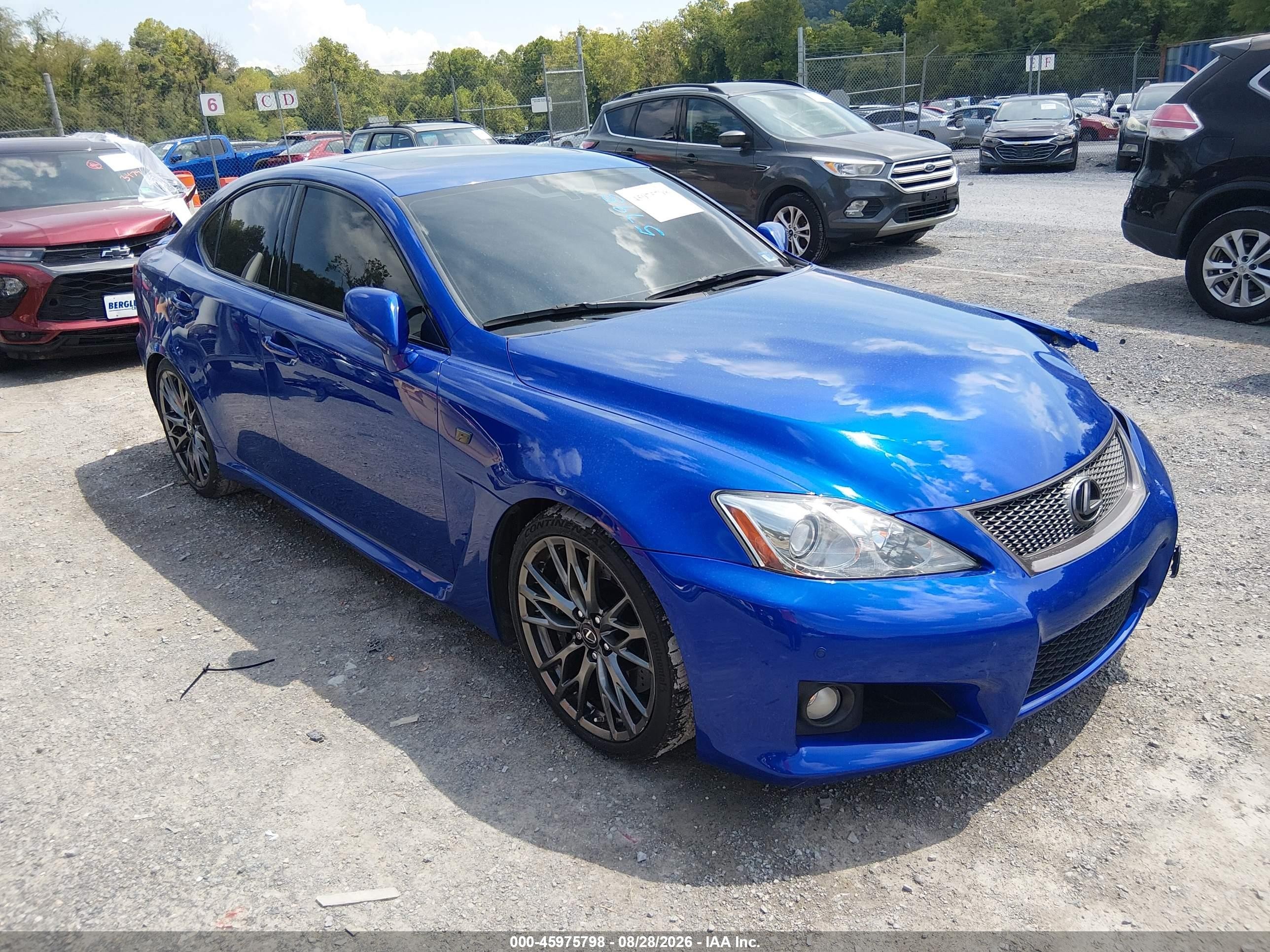 2010 Lexus IS F VIN JTHBP5C24A5007695 — IAAI salvage auction photo