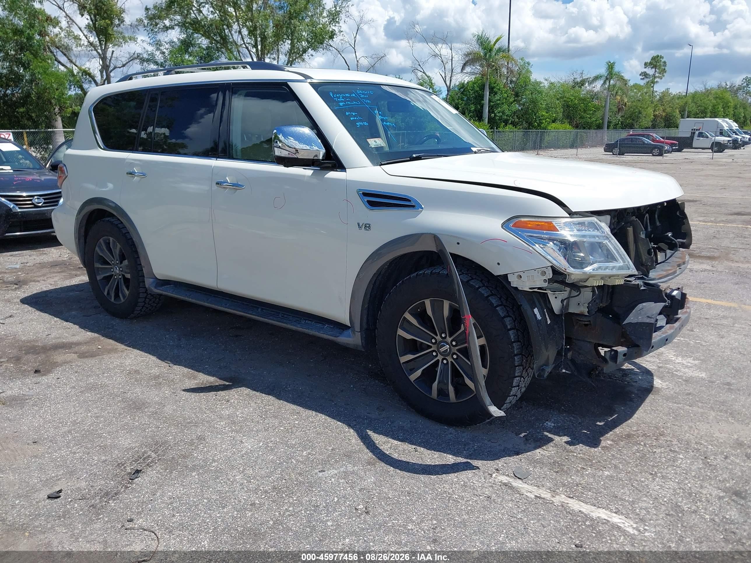 2018 Nissan Armada VIN JN8AY2NE7J9731829 — IAAI salvage auction photo