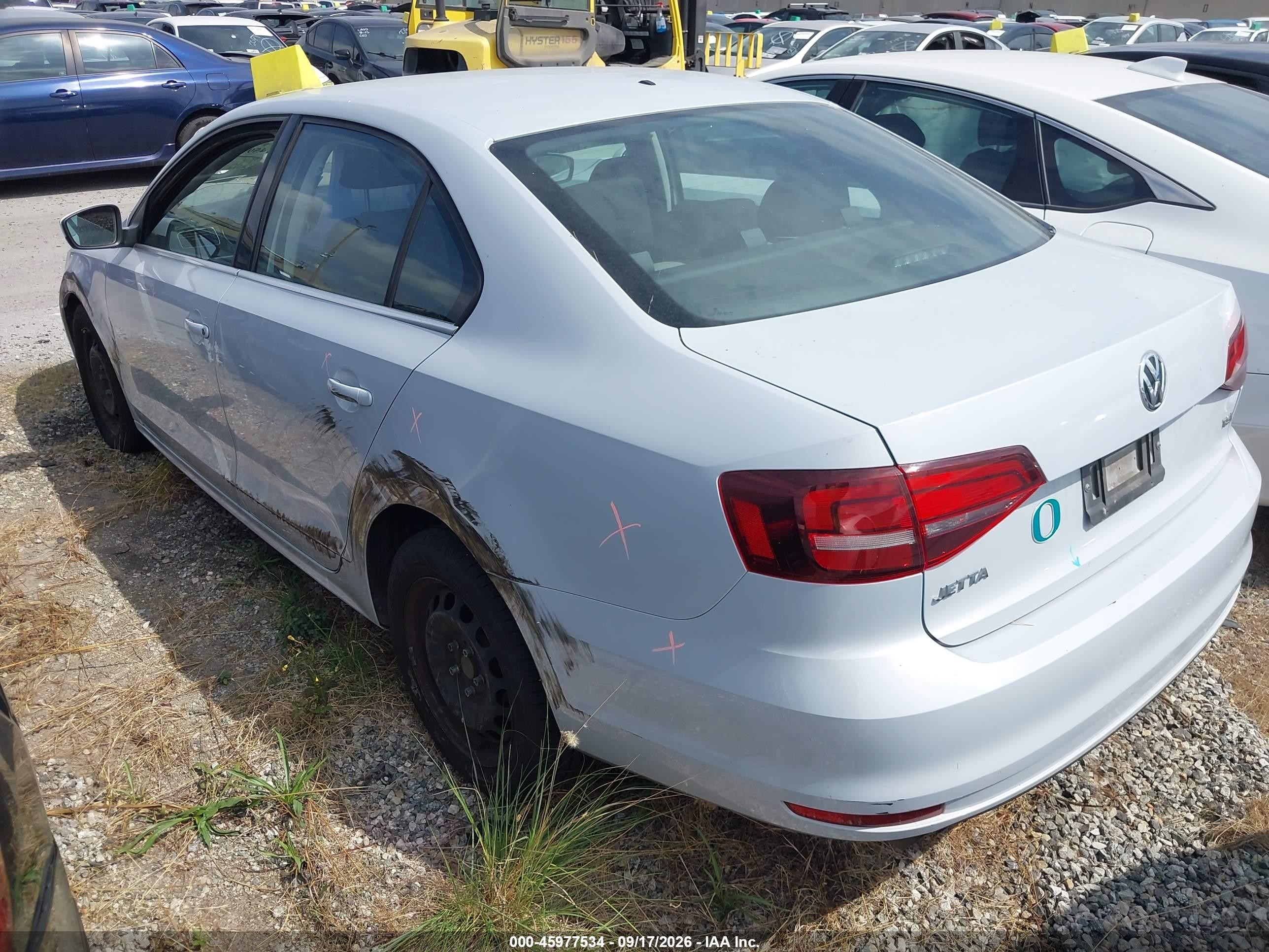 2017 Volkswagen Jetta VIN 3VW2B7AJ3HM343006 IAAI salvage auction — Side, Salvage Certificate (California), sold $3,850 on 2026-09-19 (photo 3)