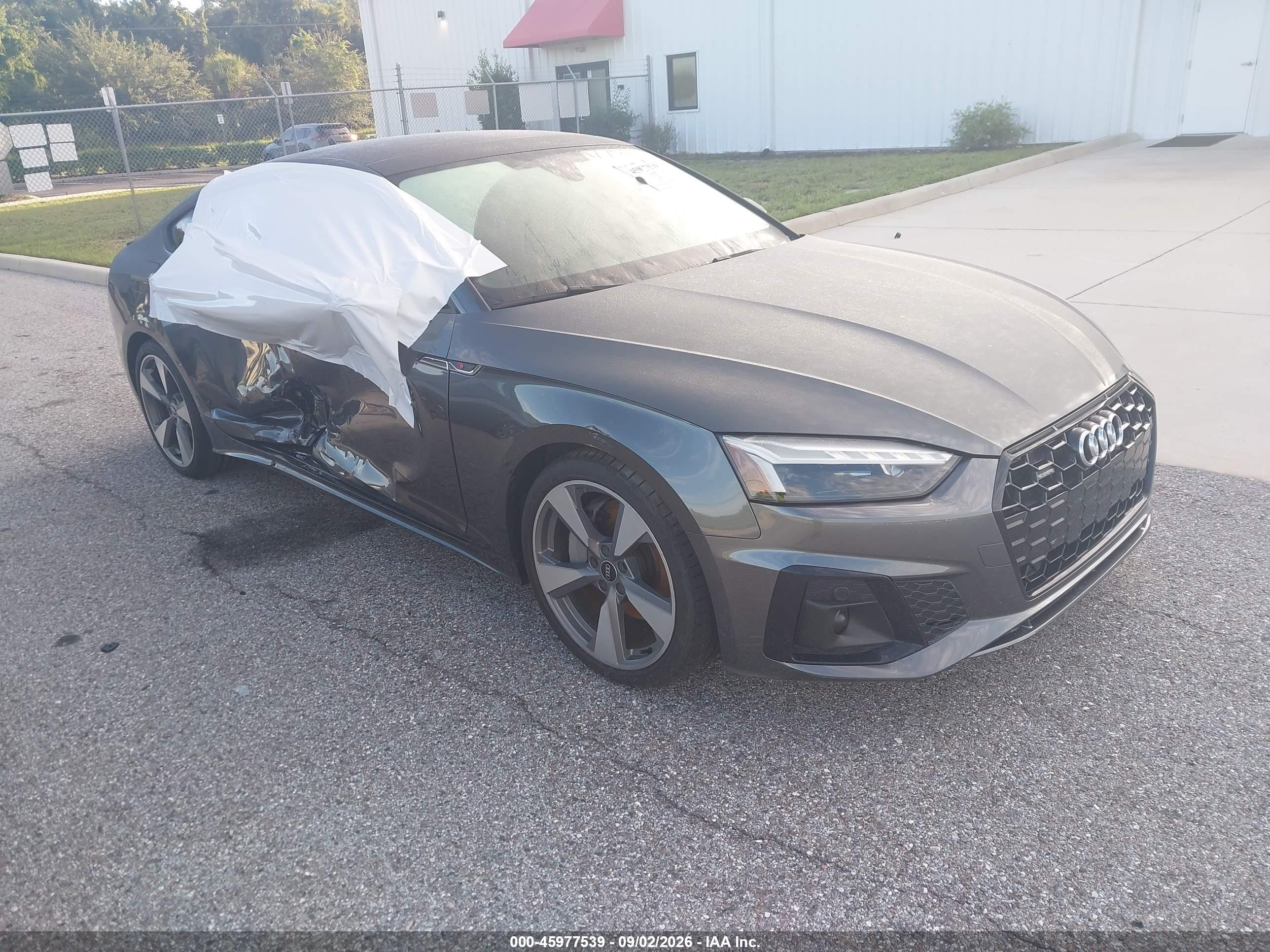 2021 Audi A5 Sportback VIN WAUFACF57MA025258 — IAAI salvage auction photo