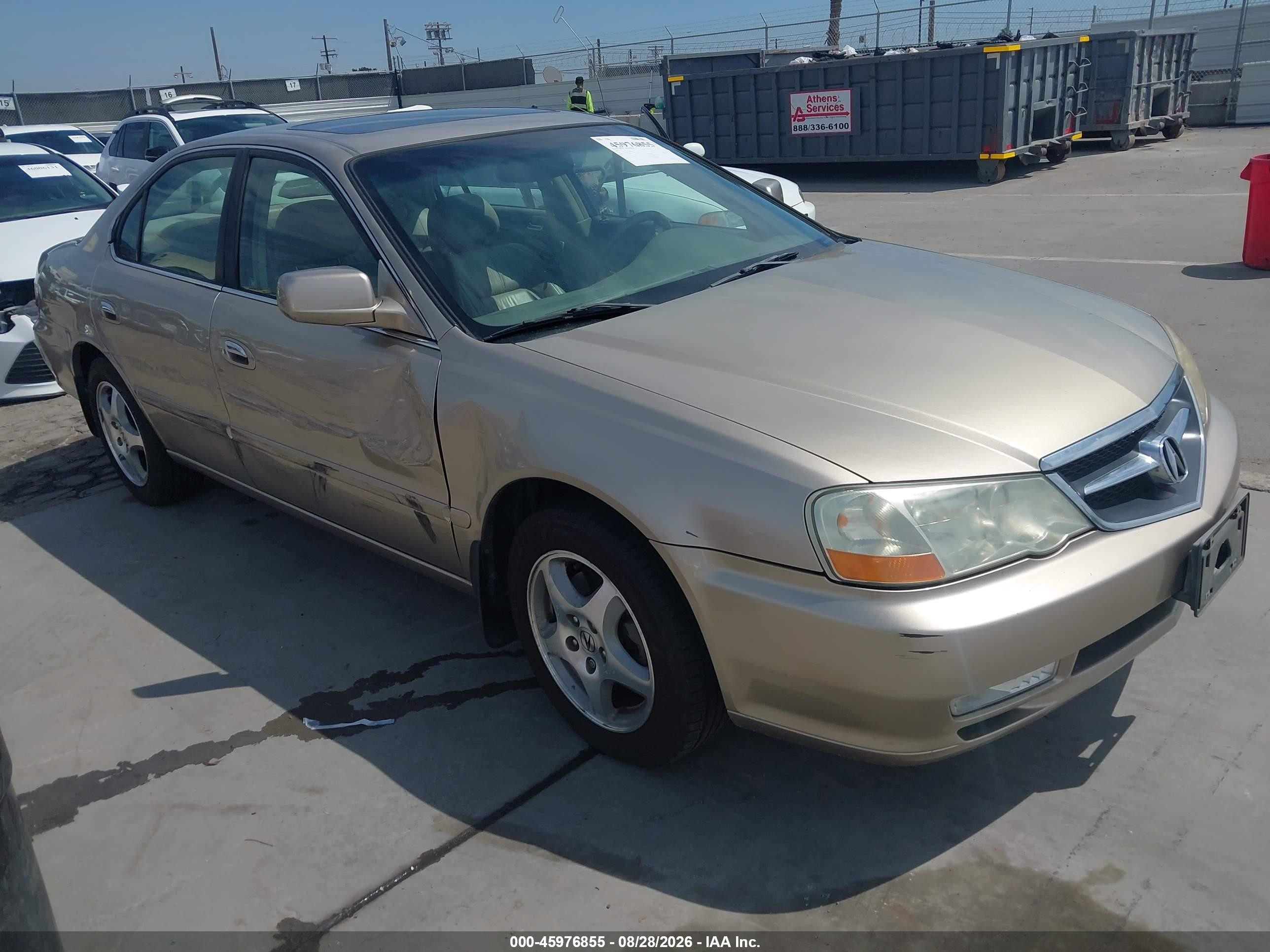 2003 Acura Tl VIN 19UUA56653A046818 IAAI salvage auction — Side, Salvage (California), sold $725 on 2026-09-11 (photo 1)