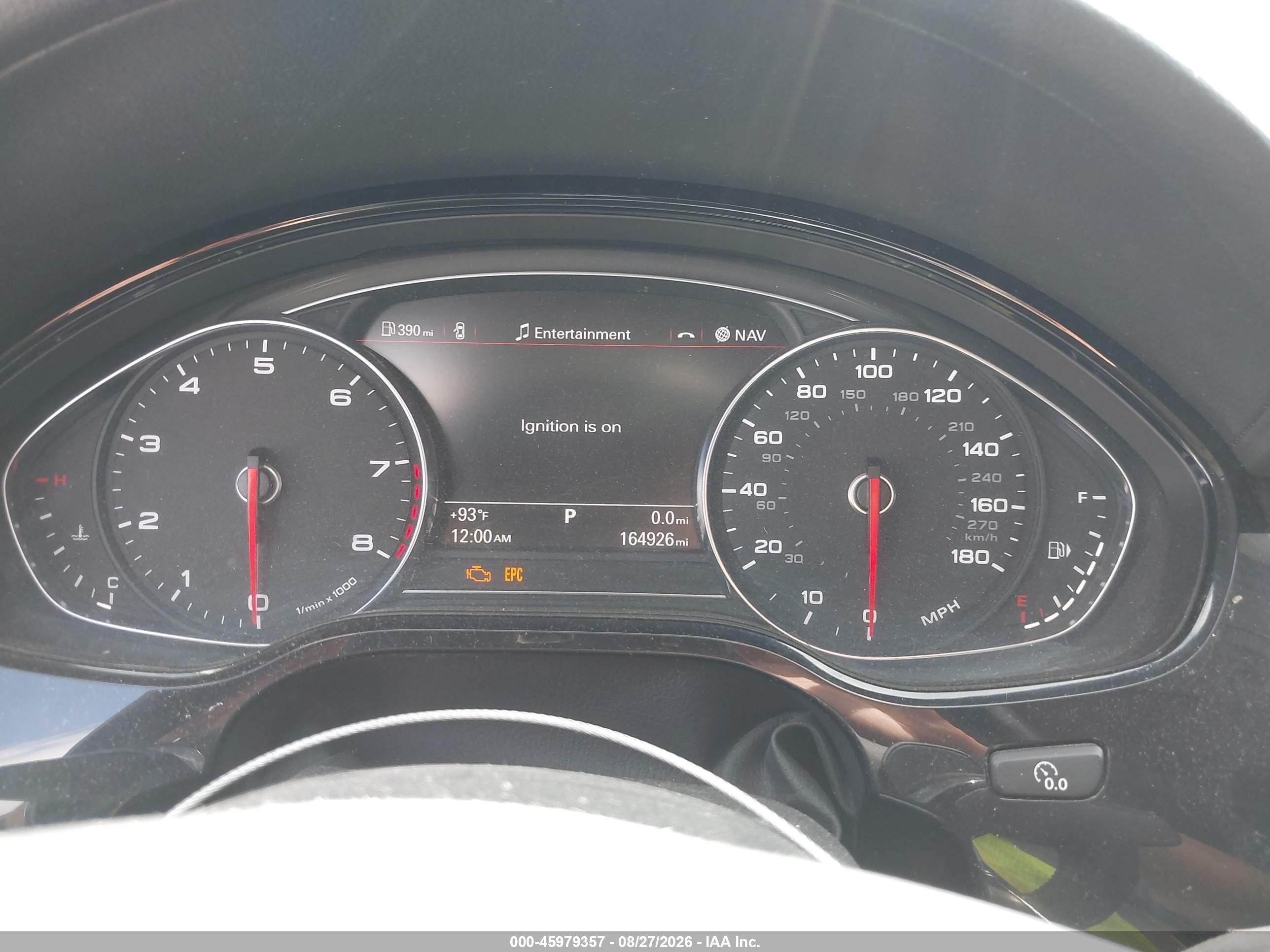 2011 Audi A8 VIN WAURVAFD7BN015963 IAAI salvage auction — Normal Wear, Certificate Of Title (Nebraska), sold $1,000 on 2026-10-04 (photo 7)