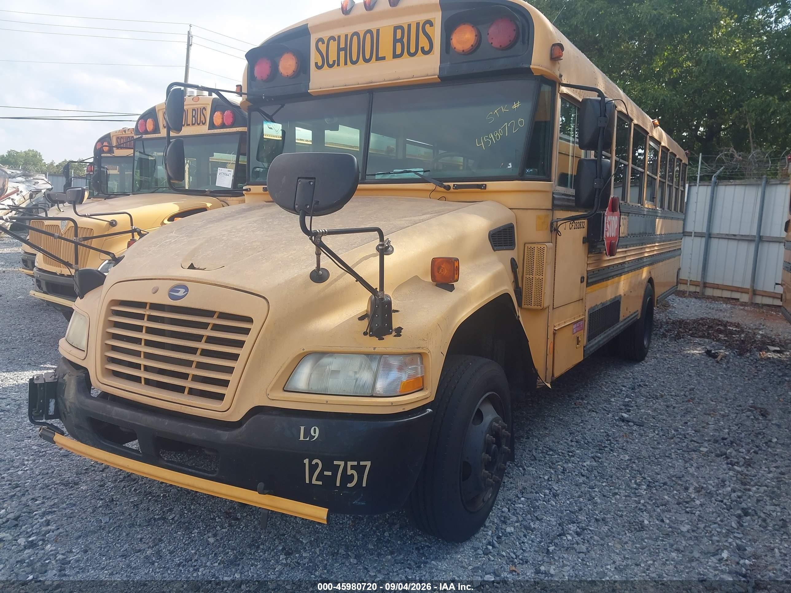 2012 Blue Bird School Bus / Transit Bus VIN 1BAKBCPA7CF282832 IAAI salvage auction — Normal Wear, Clear (Georgia), sold $1,950 on 2026-09-23 (photo 2)
