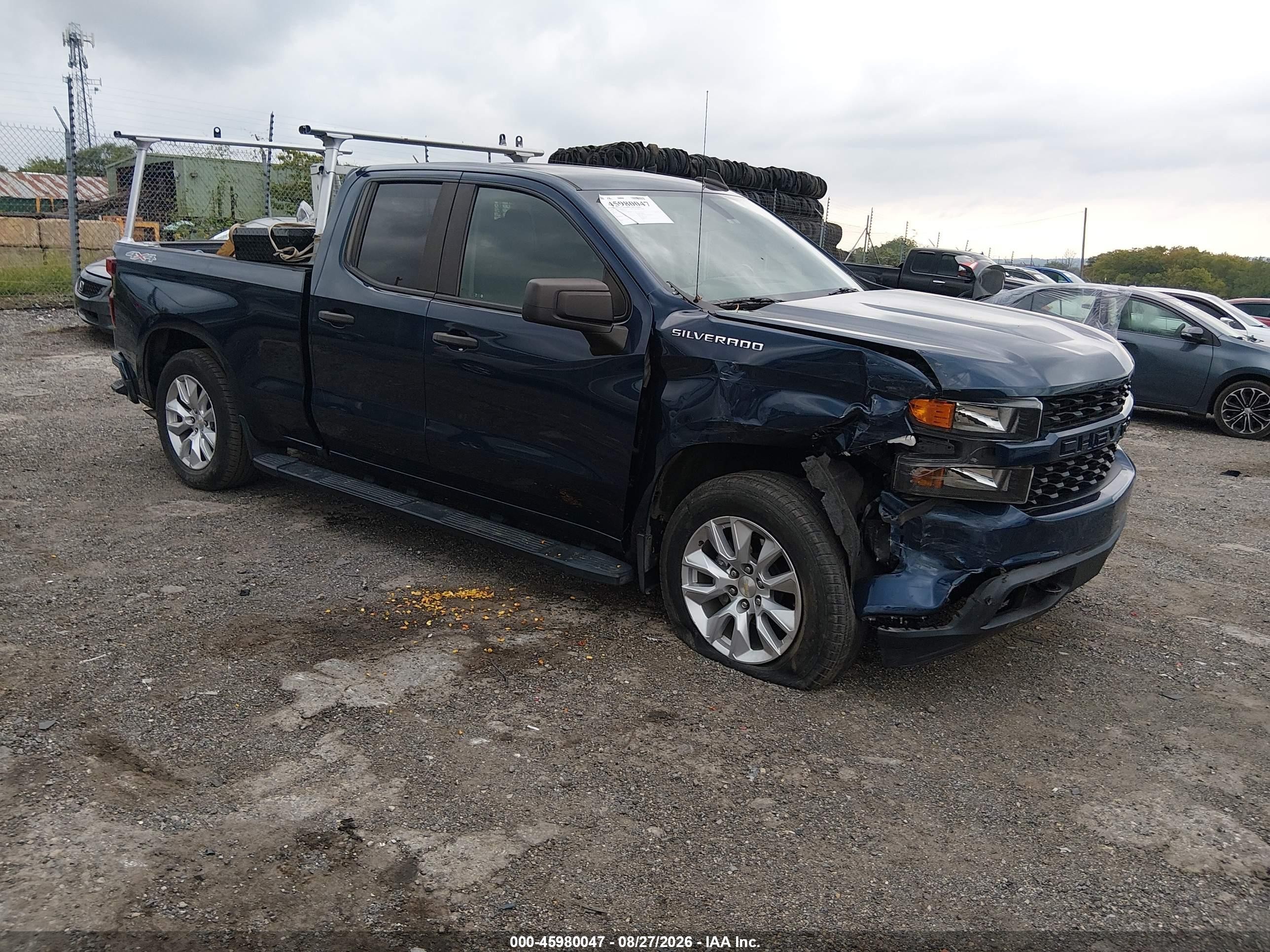 2021 Chevrolet Silverado 1500 VIN 1GCRYBEK1MZ364371 — IAAI salvage auction photo