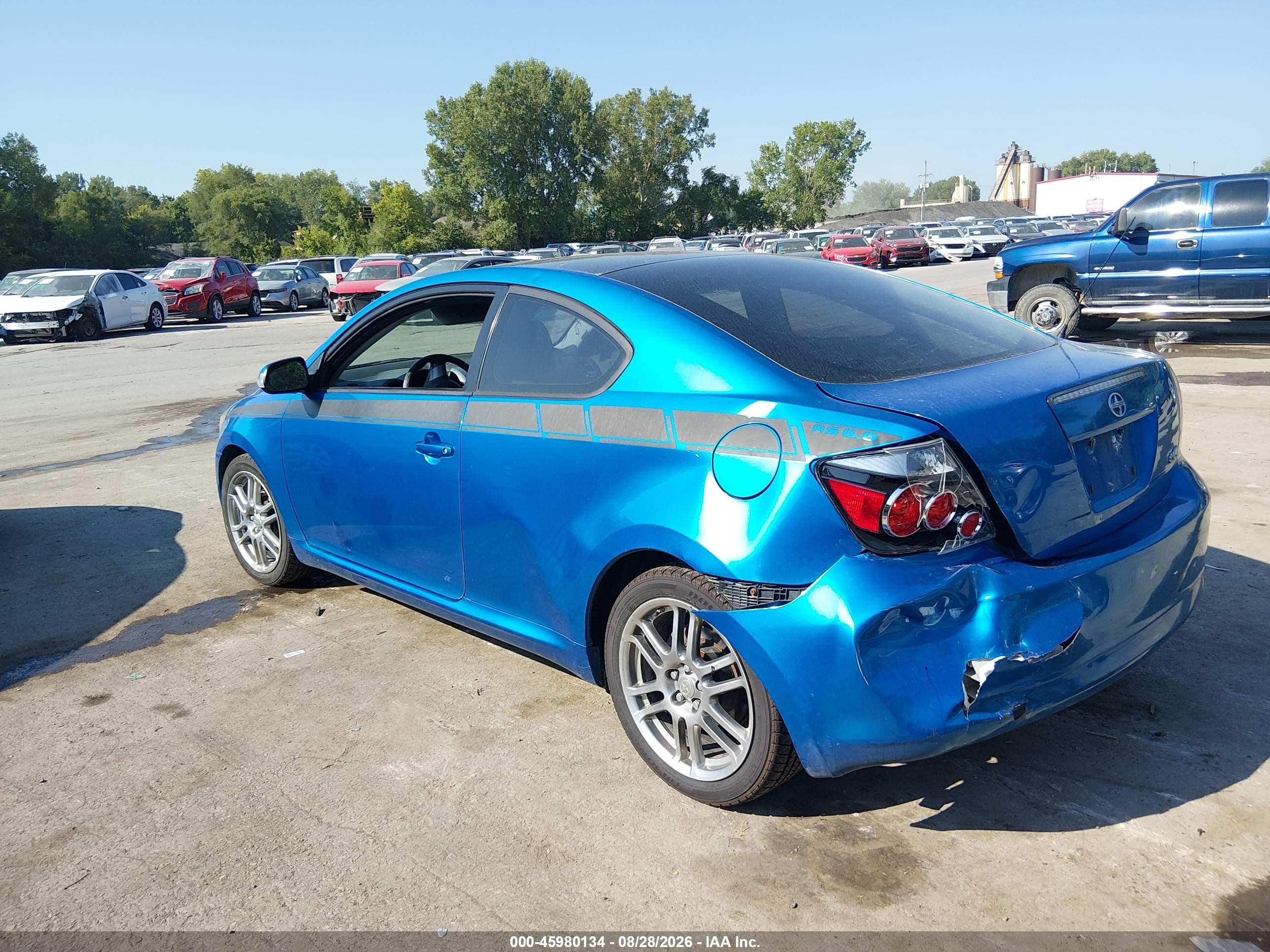 2010 Scion Tc VIN JTKDE3B72A0314337 IAAI salvage auction — Rear End, Salvage (Kansas), sold $550 on 2026-09-19 (photo 3)