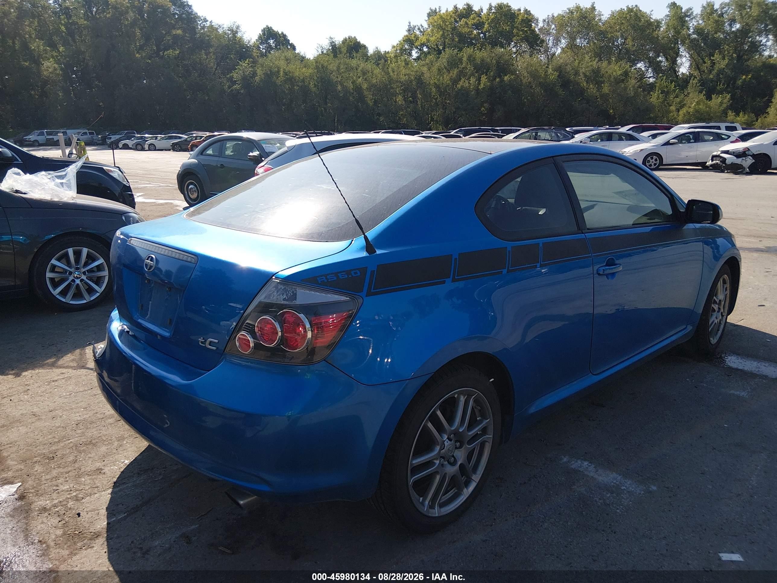 2010 Scion Tc VIN JTKDE3B72A0314337 IAAI salvage auction — Rear End, Salvage (Kansas), sold $550 on 2026-09-19 (photo 4)