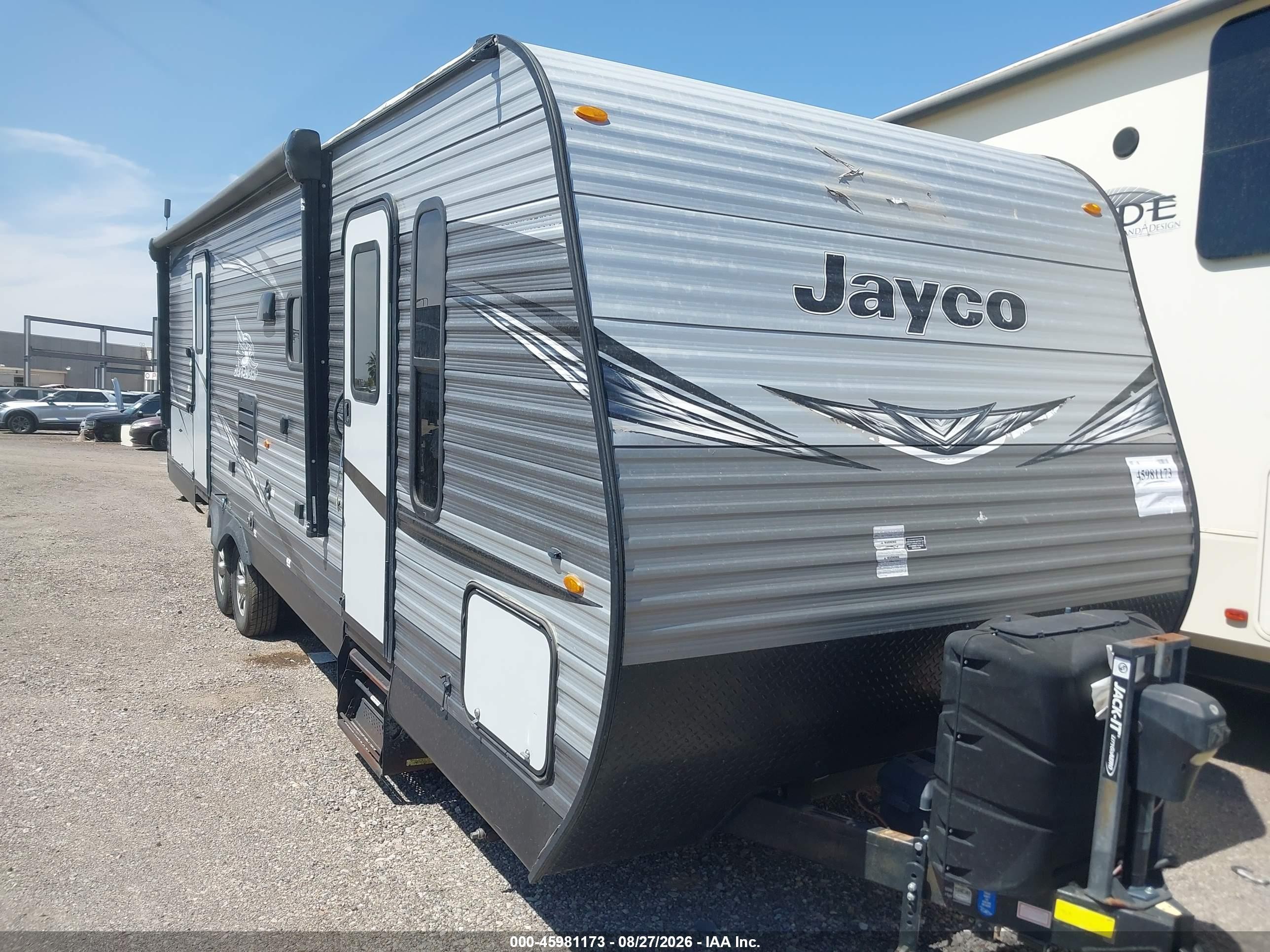2020 Jayco Jay Flight VIN 1UJBJ0BR7L1TD0617 IAAI salvage auction — Rear End, Salvage (Arizona), sold $6,800 on 2026-10-03 (photo 1)