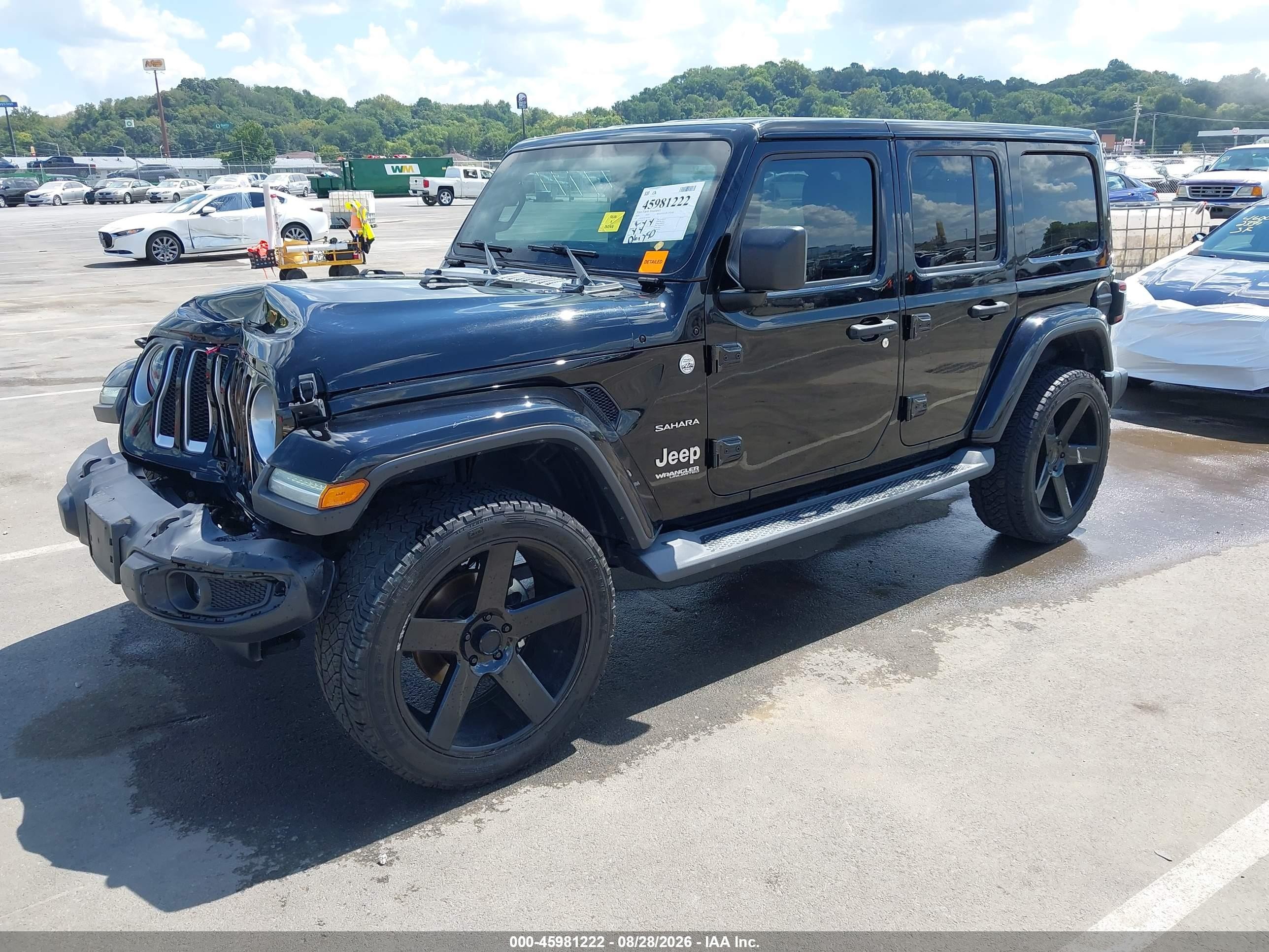 2019 Jeep Wrangler / VIN 1C4HJXEG9KW633627 IAAI salvage auction — Front End, Salvage (Missouri), sold $6,200 on 2026-10-01 (photo 2)