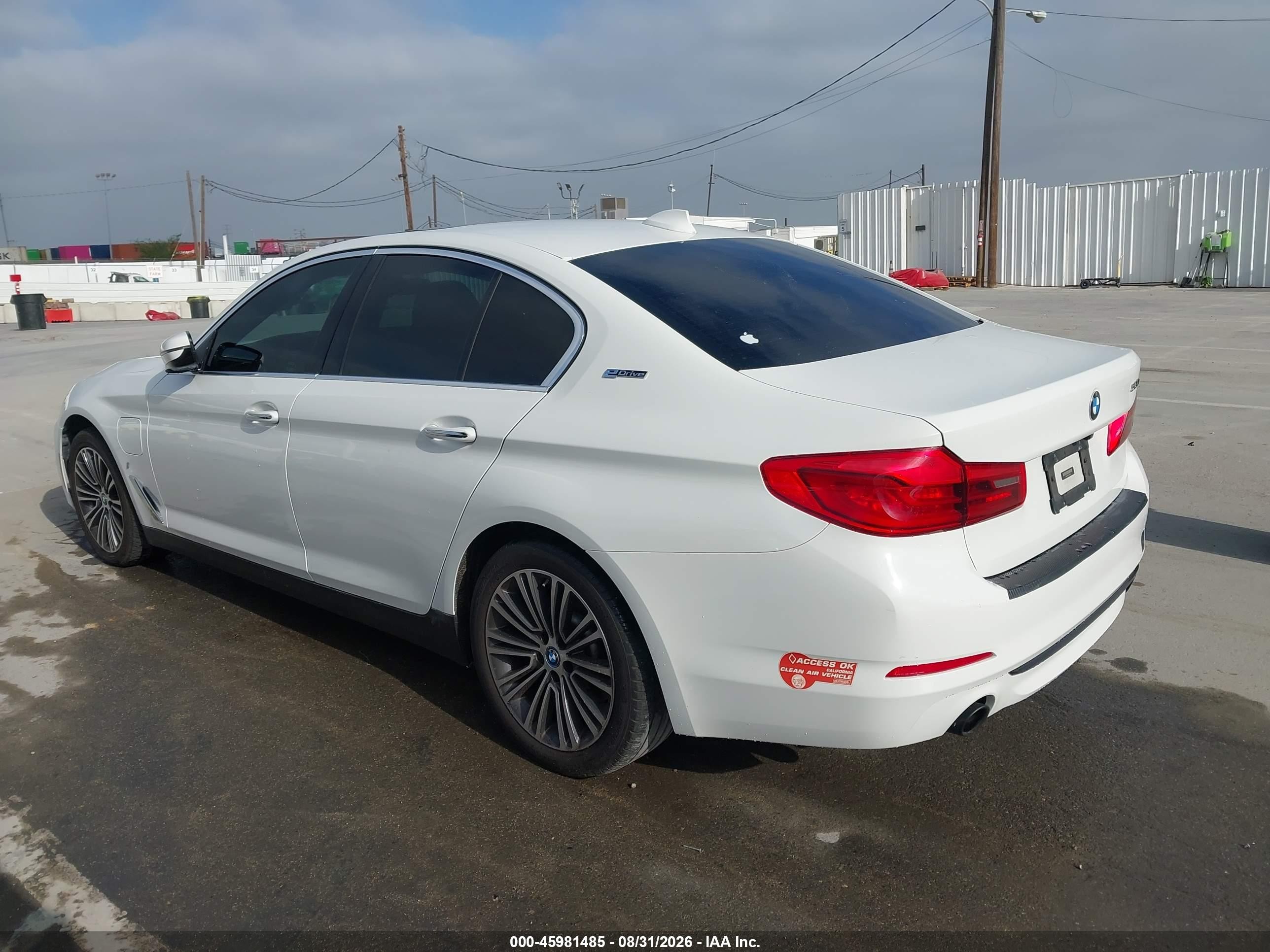 2018 BMW 5er VIN WBAJA9C59JB250031 IAAI salvage auction — Front End, Salvage (California), sold $7,400 on 2026-09-13 (photo 3)