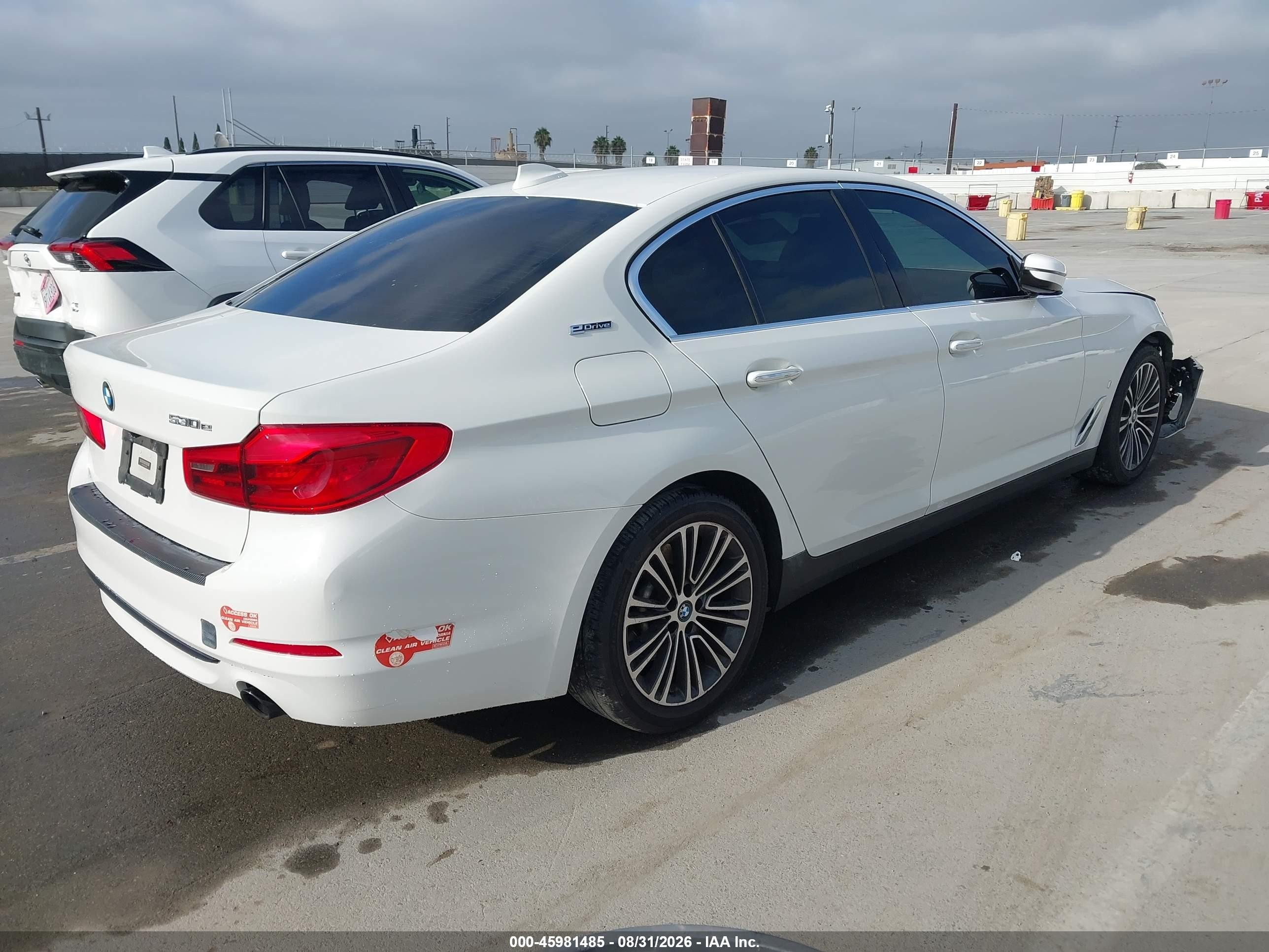 2018 BMW 5er VIN WBAJA9C59JB250031 IAAI salvage auction — Front End, Salvage (California), sold $7,400 on 2026-09-13 (photo 4)