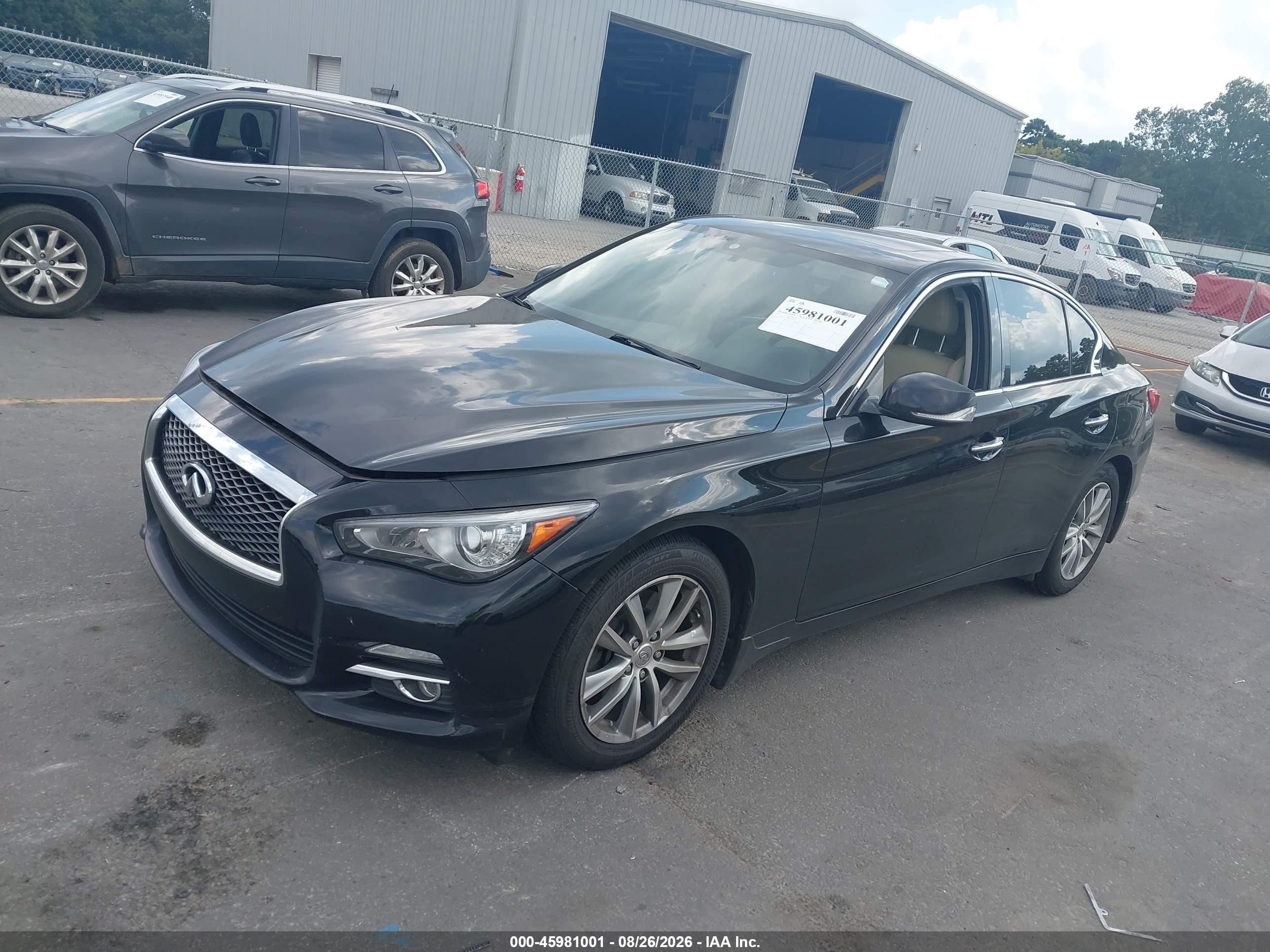 2017 Infiniti Q50 VIN JN1EV7AP8HM732816 IAAI salvage auction — Normal Wear, Clear (Georgia), sold $1,300 on 2026-09-09 (photo 2)