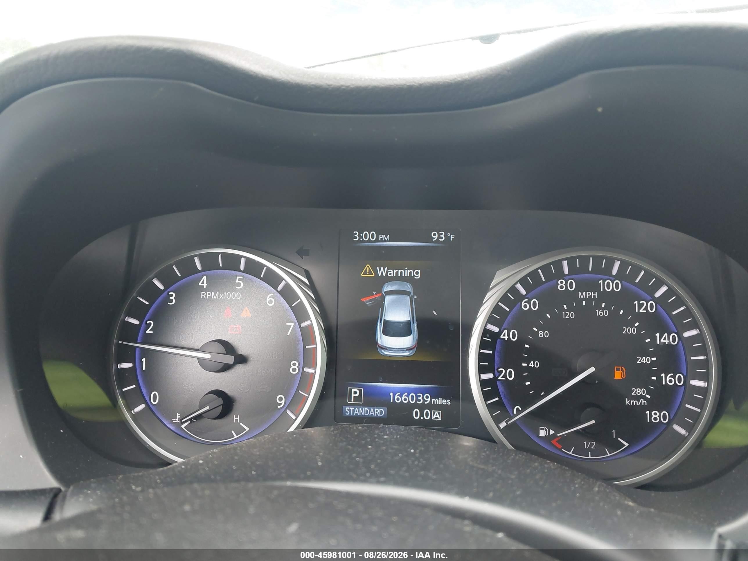2017 Infiniti Q50 VIN JN1EV7AP8HM732816 IAAI salvage auction — Normal Wear, Clear (Georgia), sold $1,300 on 2026-09-09 (photo 7)