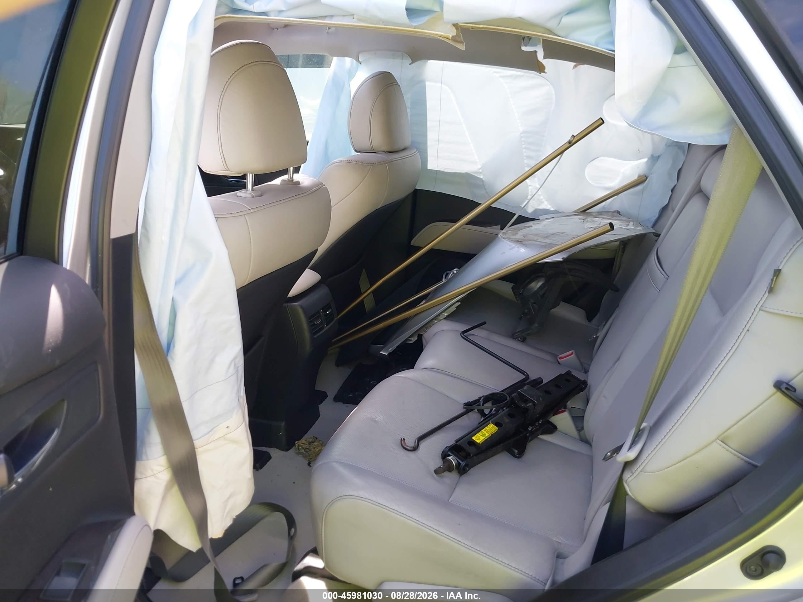2013 Lexus RX 350 VIN 2T2ZK1BA4DC093013 IAAI salvage auction — Side, Salvage Certificate (California), sold $4,150 on 2026-09-13 (photo 8)